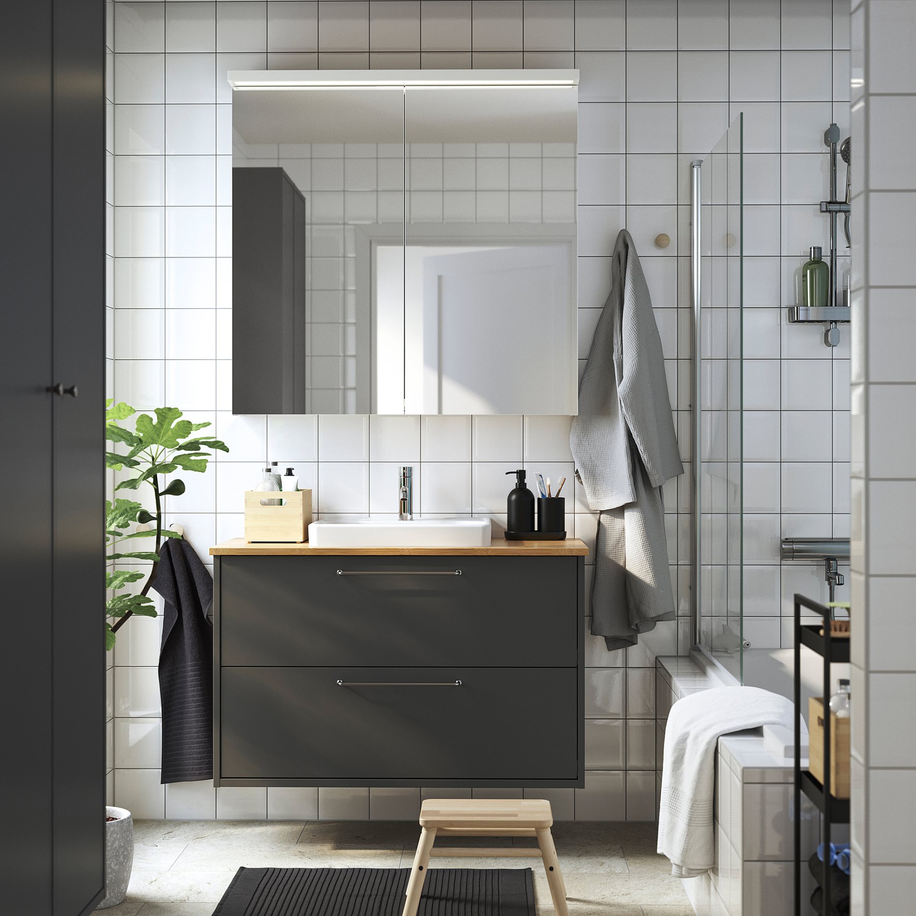HAVBACK/ORRSJON, wash-stand with drawers/wash-basin, 102x49x71 cm, 096.293.03