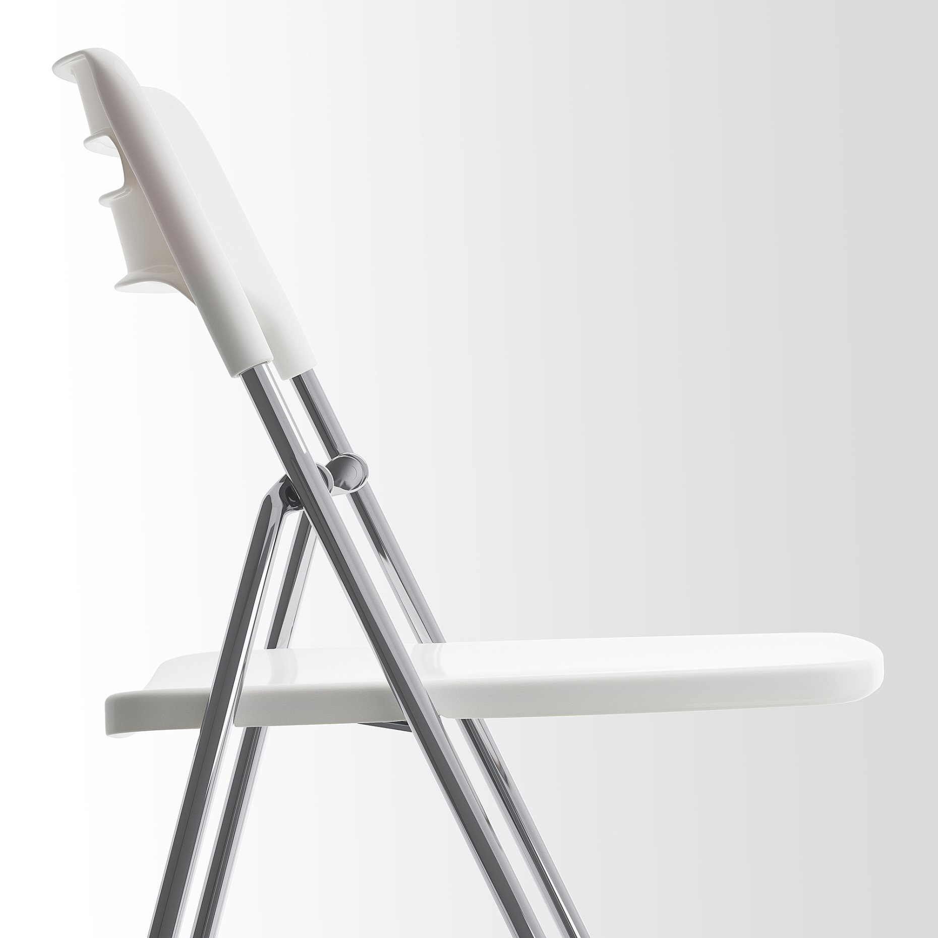 NISSE, folding chair/high-gloss, 101.150.67