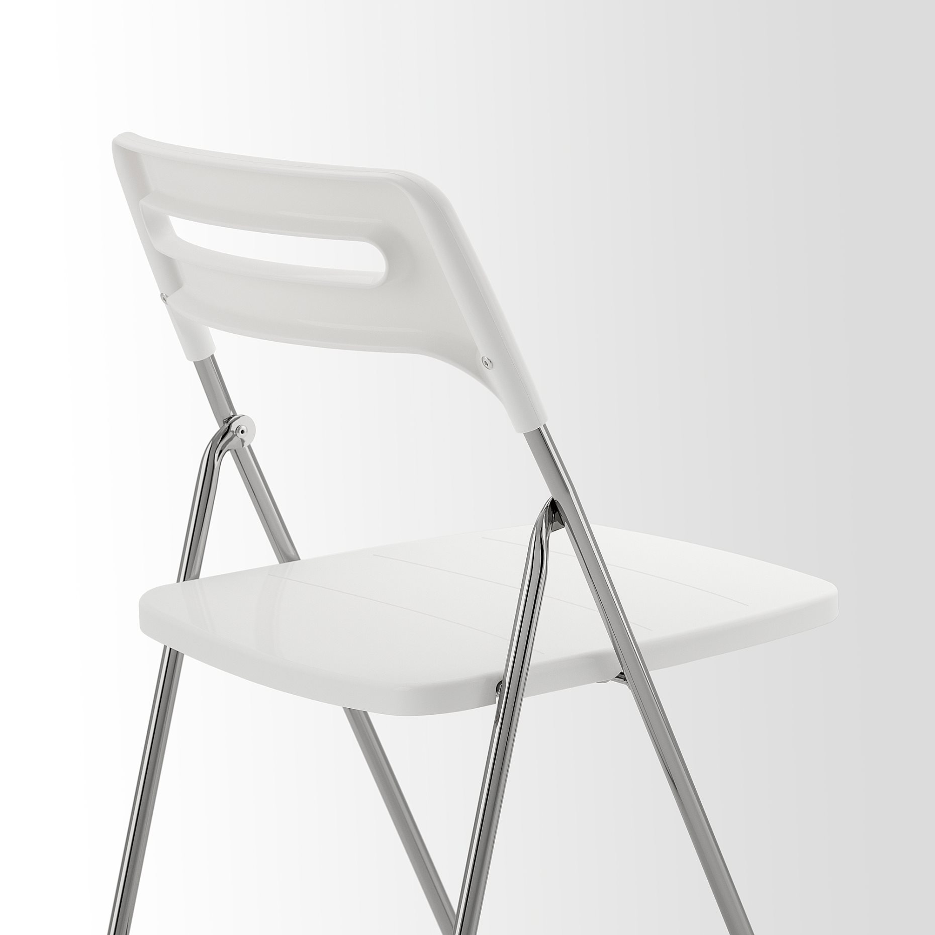 NISSE, folding chair/high-gloss, 101.150.67