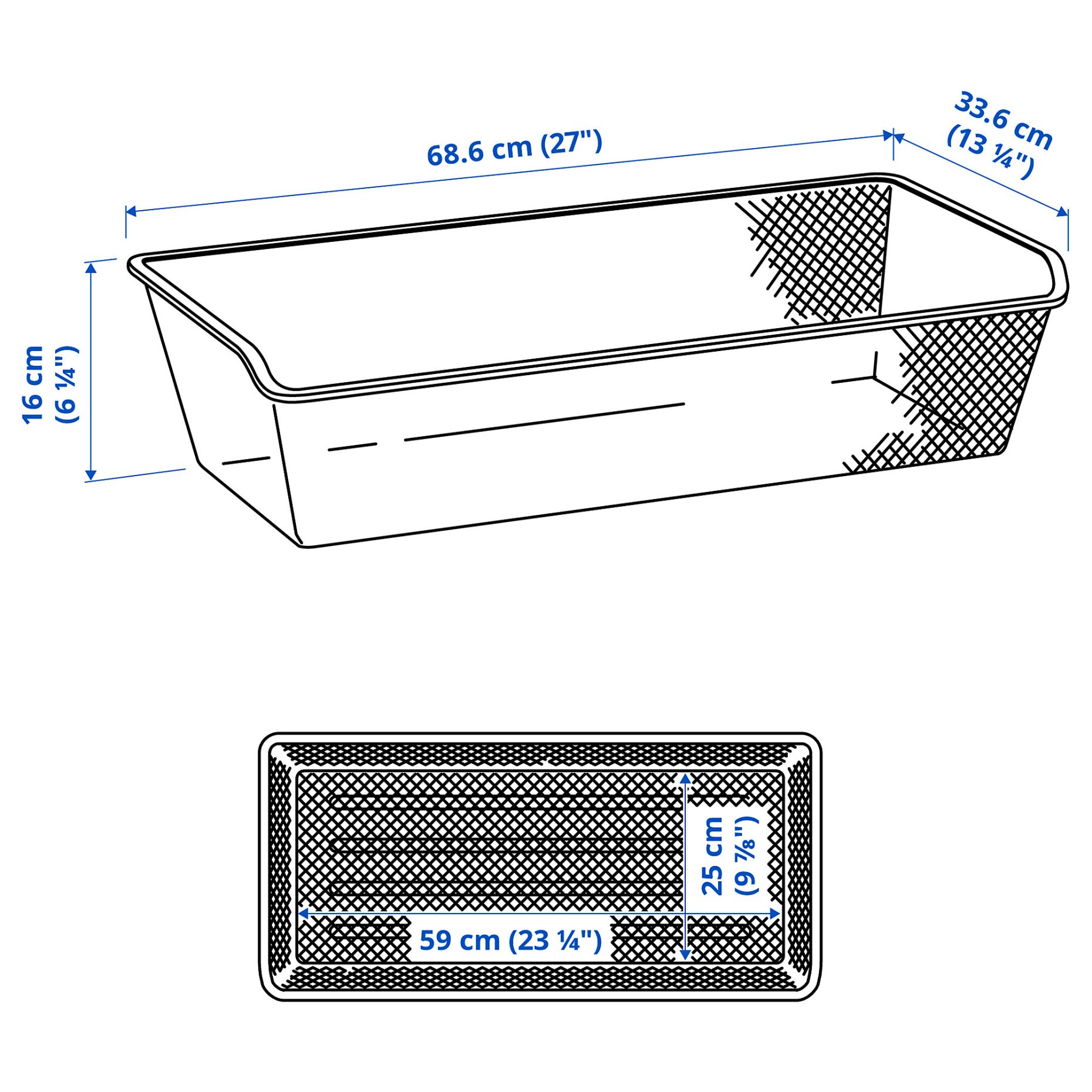 KOMPLEMENT, mesh basket, 102.573.11