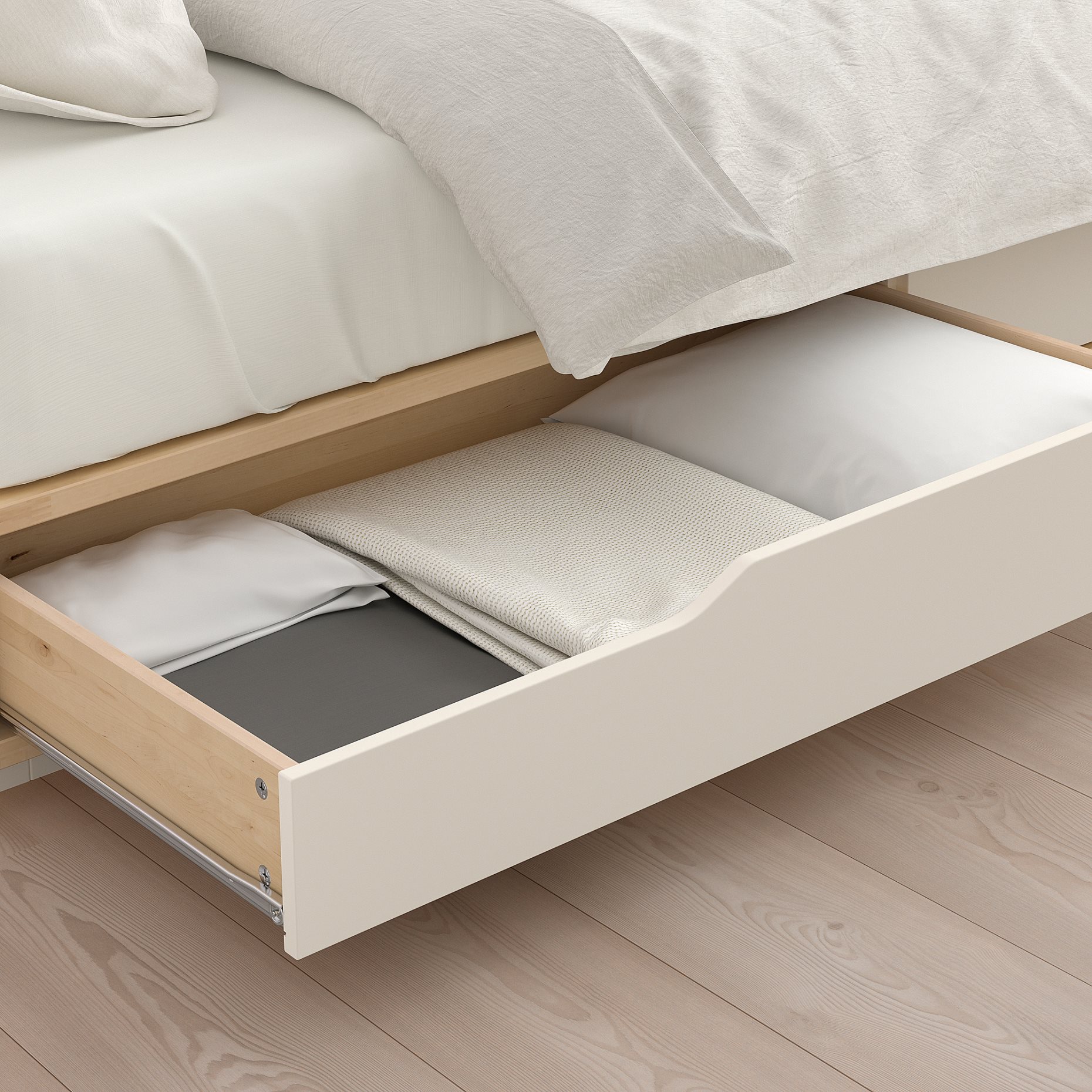 MANDAL, bed frame with storage, 120x200 cm, 102.720.76
