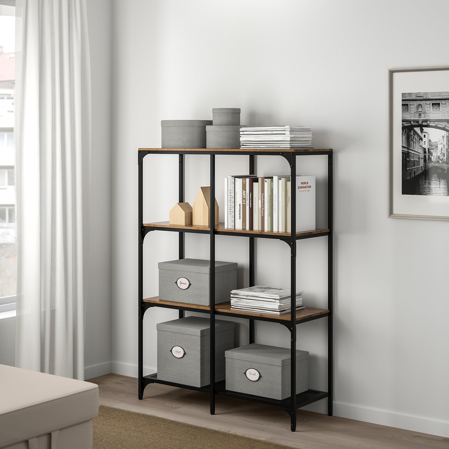 KVARNVIK, κουτί αποθήκευσης με καπάκι, 25x35x20 cm, 104.128.78