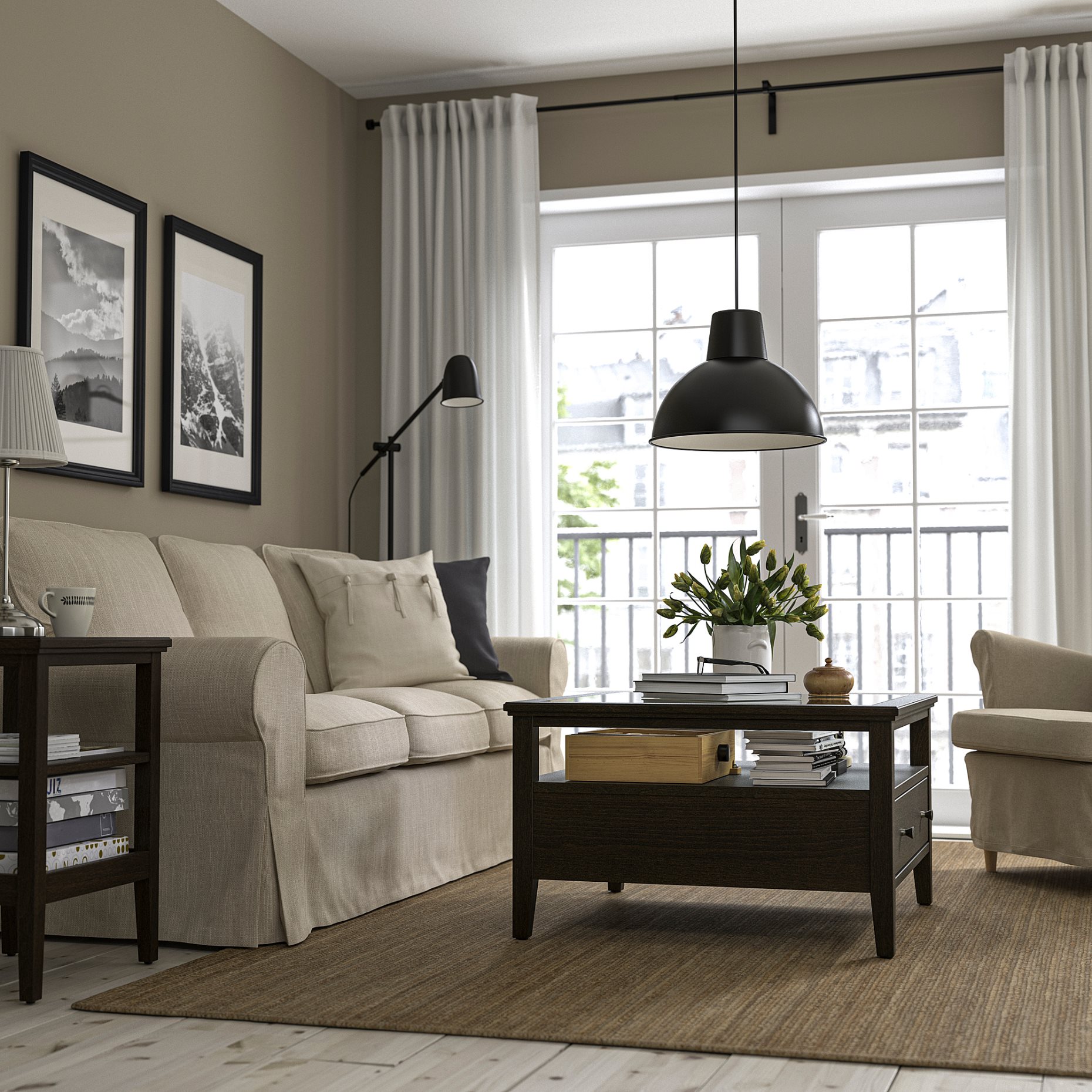 IDANÄS, coffee table, 80x80 cm, 105.000.02