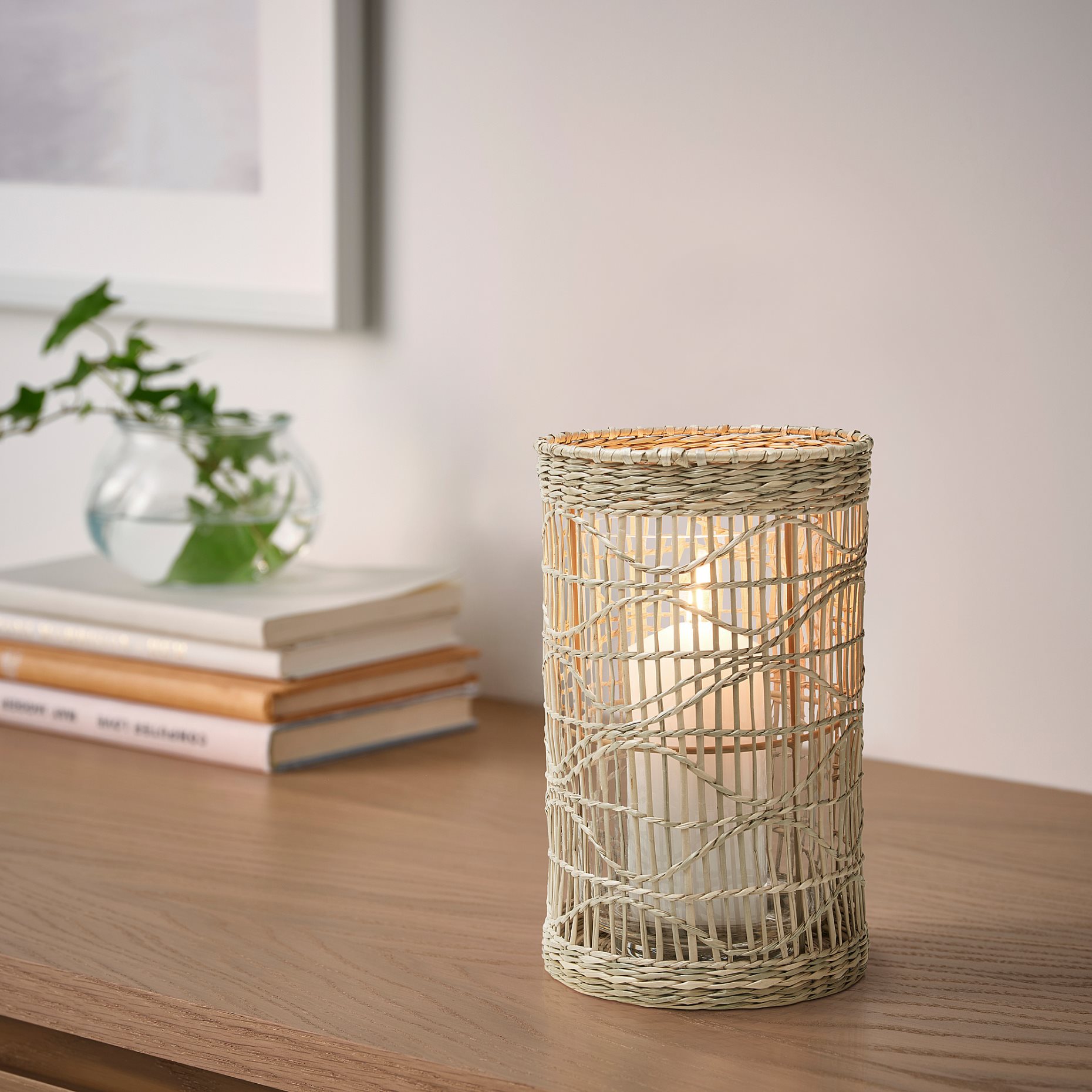 SLIPPRIG, lantern for block candle/handmade, 105.165.26