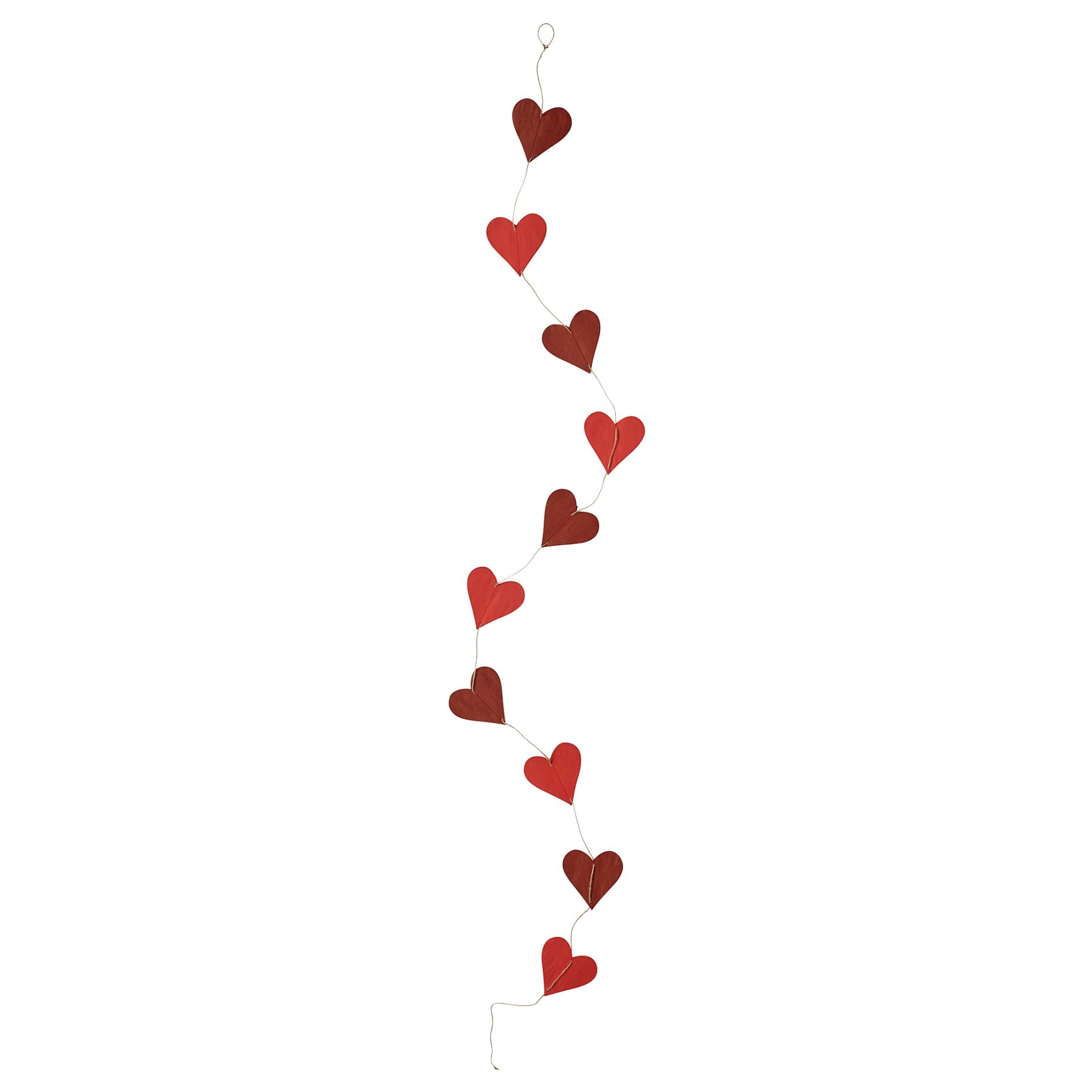 VINTERFINT, garland/handmade heart-shaped, 1.8 m, 105.245.12