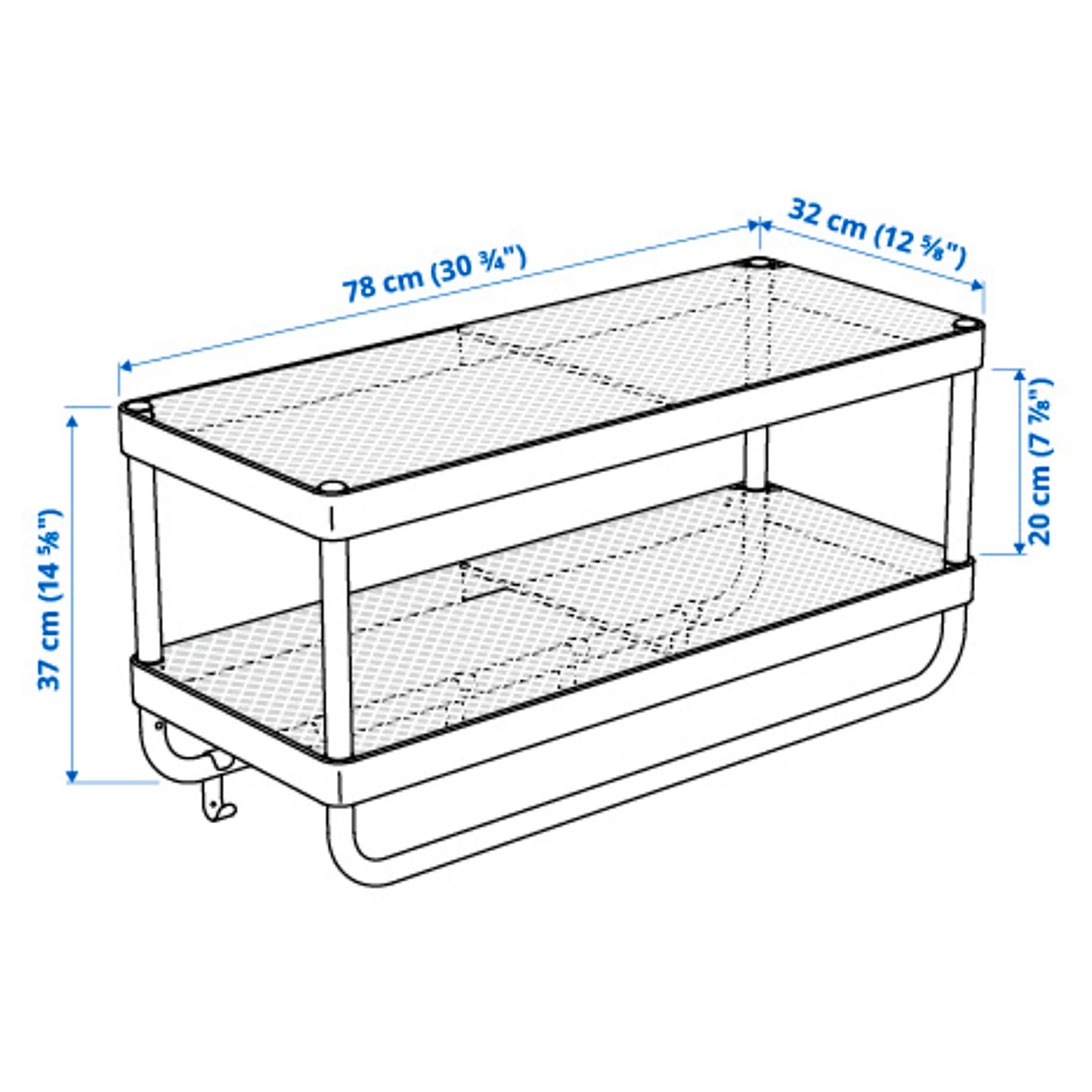 MACKAPÄR, hat and coat rack, 78 cm, 105.309.90