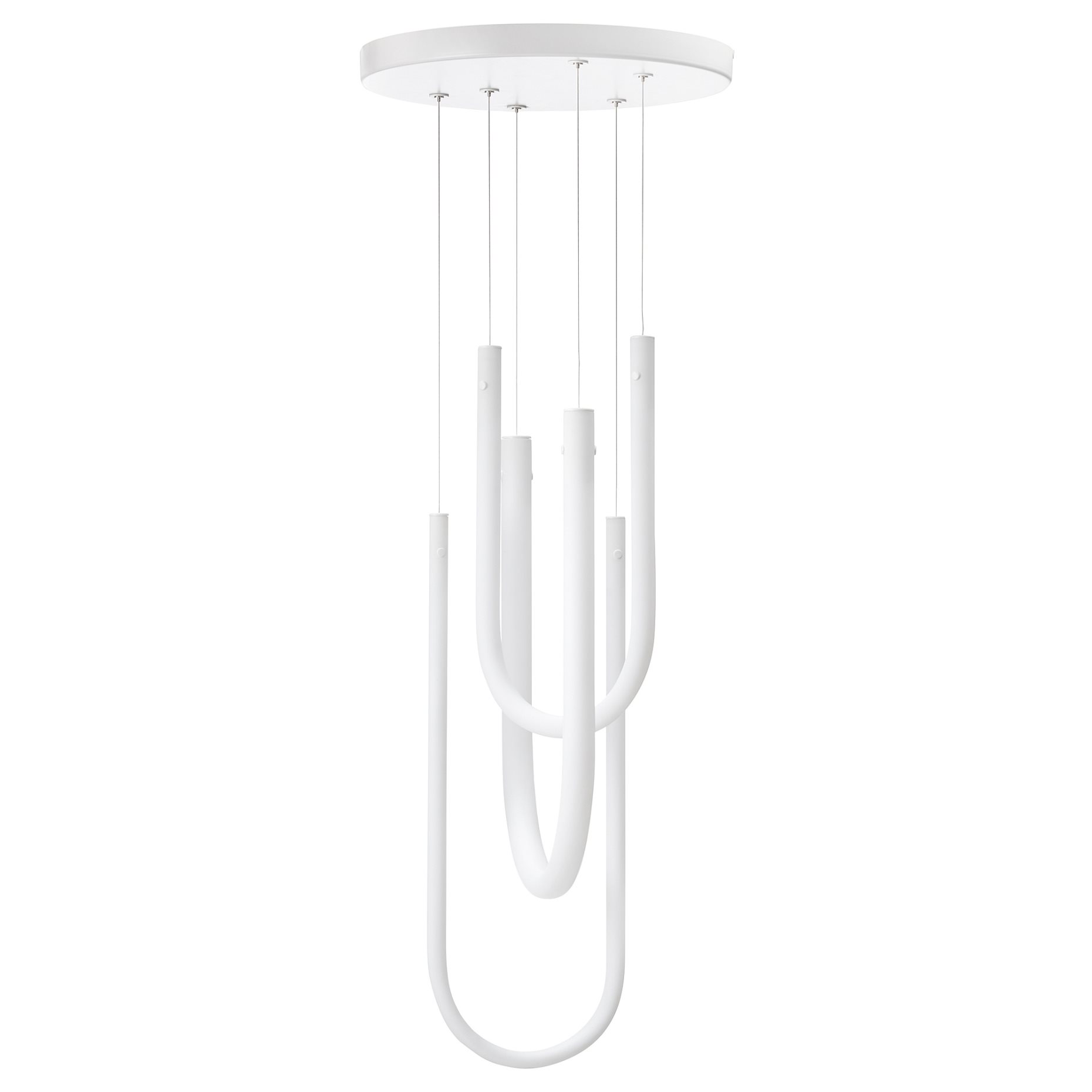 VARMBLIXT, pendant lamp with built-in LED light source/frosted glass, 105.311.31