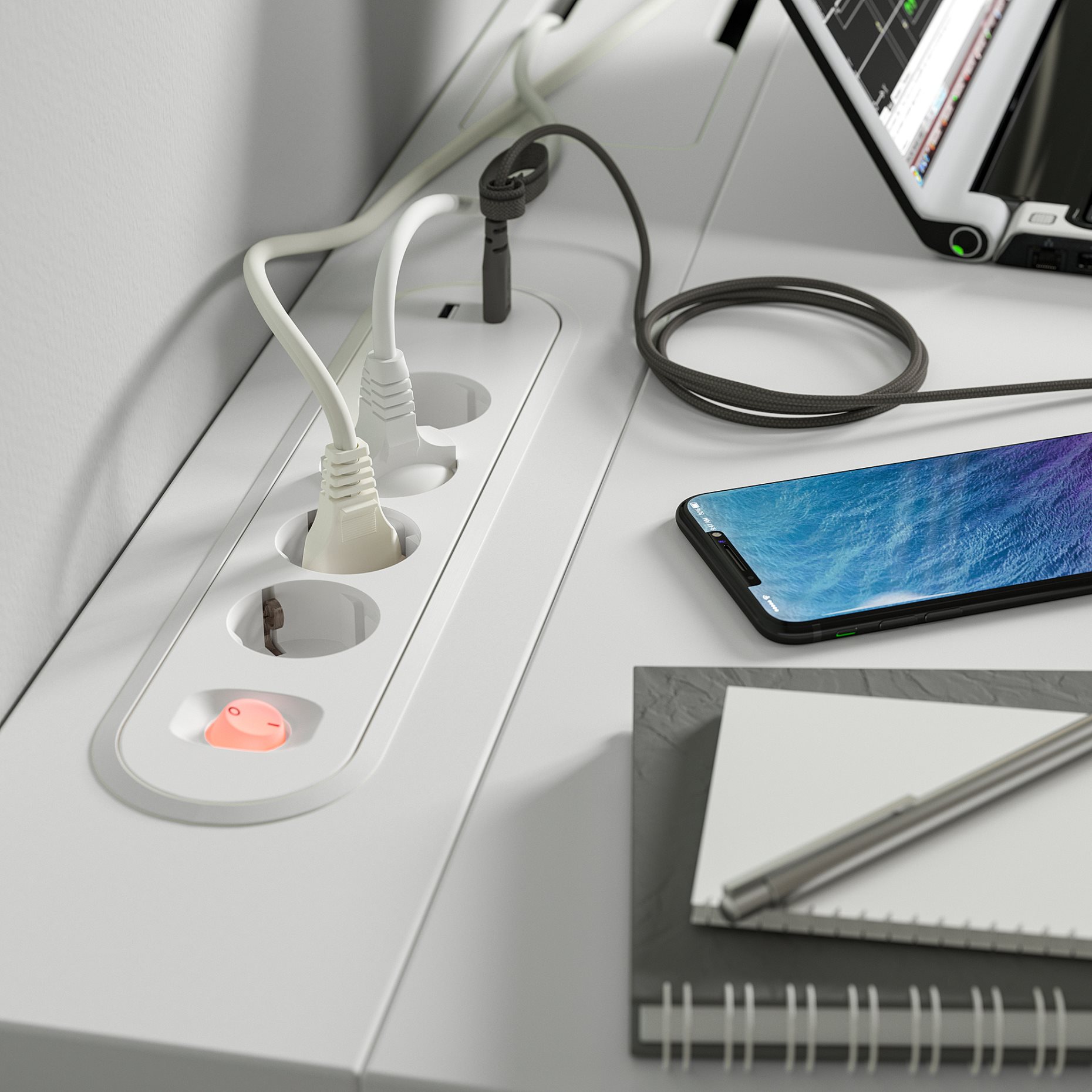 MITTZON, μονάδα πρίζας, 120x12 cm, 105.312.68