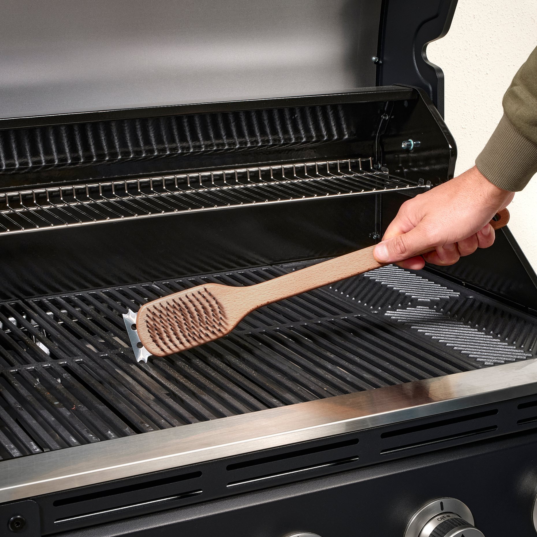 GRILLTIDER, barbecue grill cleaning brush, 42 cm, 105.422.76