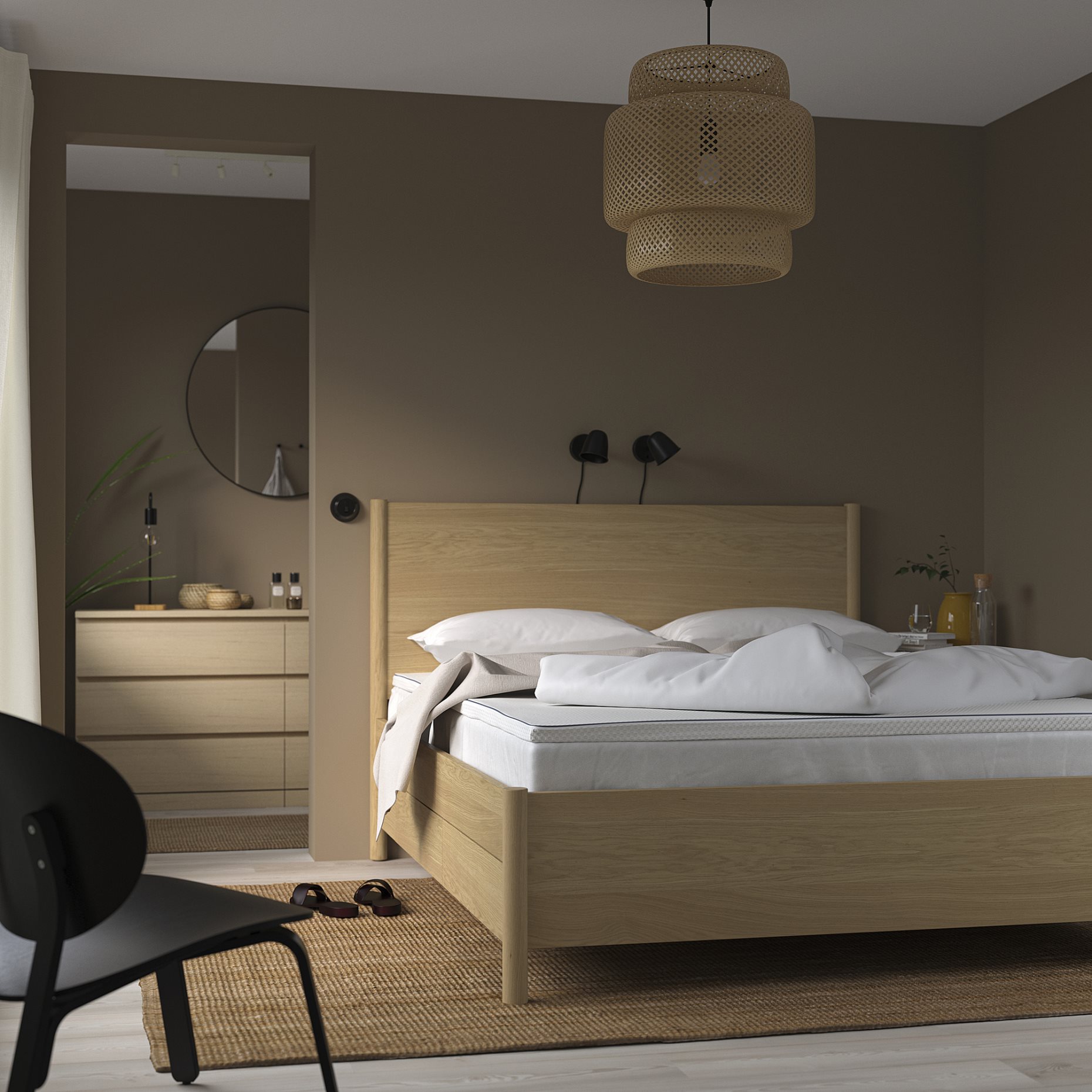 NÄSTABERG, ανώστρωμα, 180x200 cm, 105.596.29