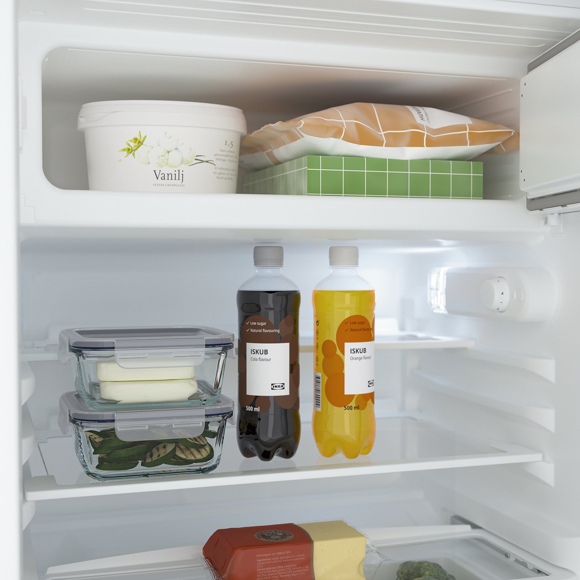 TYLLSNAS, εντοιχιζόμενο ψυγείο με καταψύκτη/IKEA 500, 92/15 l, 105.683.51