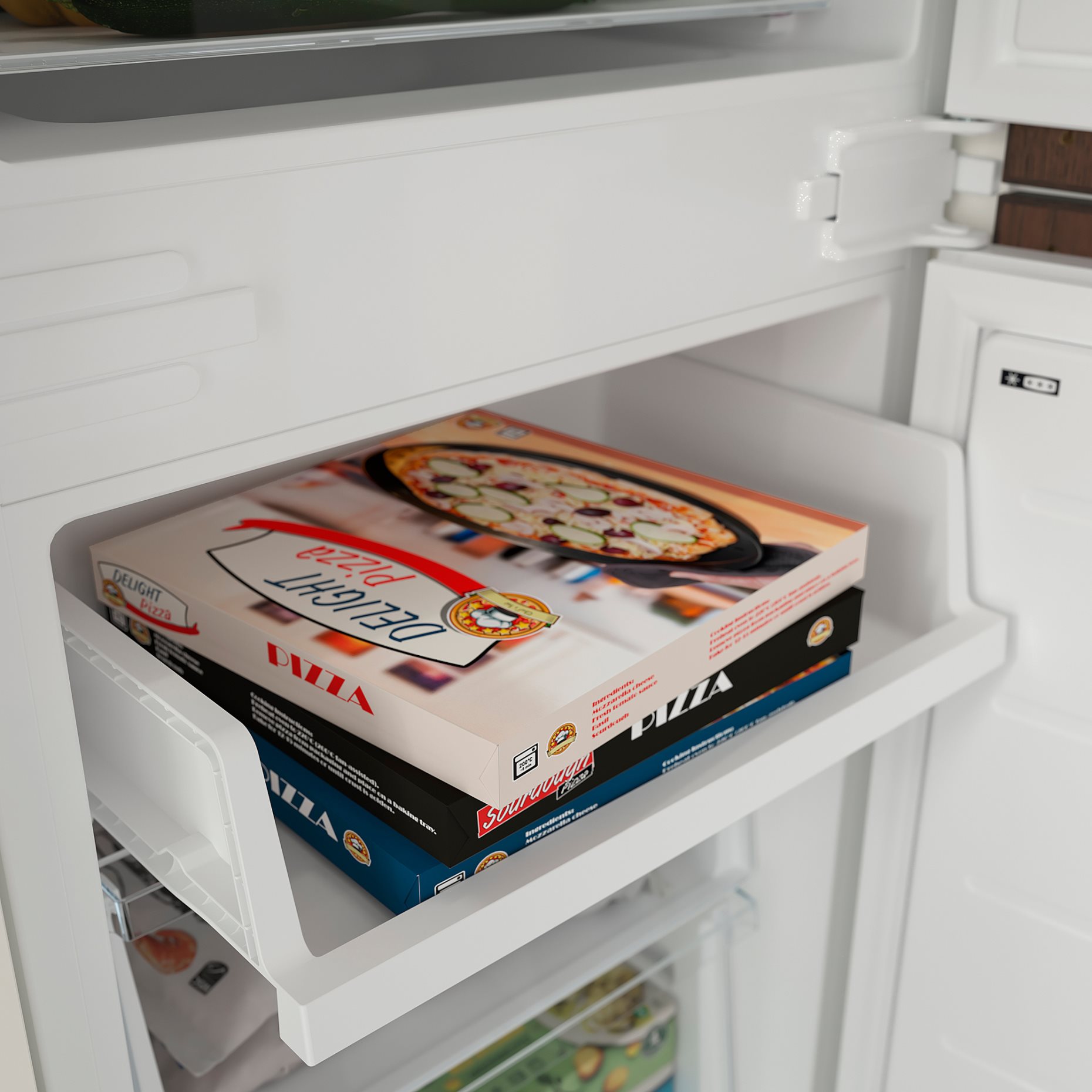 SKOGSNÄS, ψυγείο/καταψύκτης/IKEA 700 εντοιχιζόμενο, 213/87 l, 105.728.76