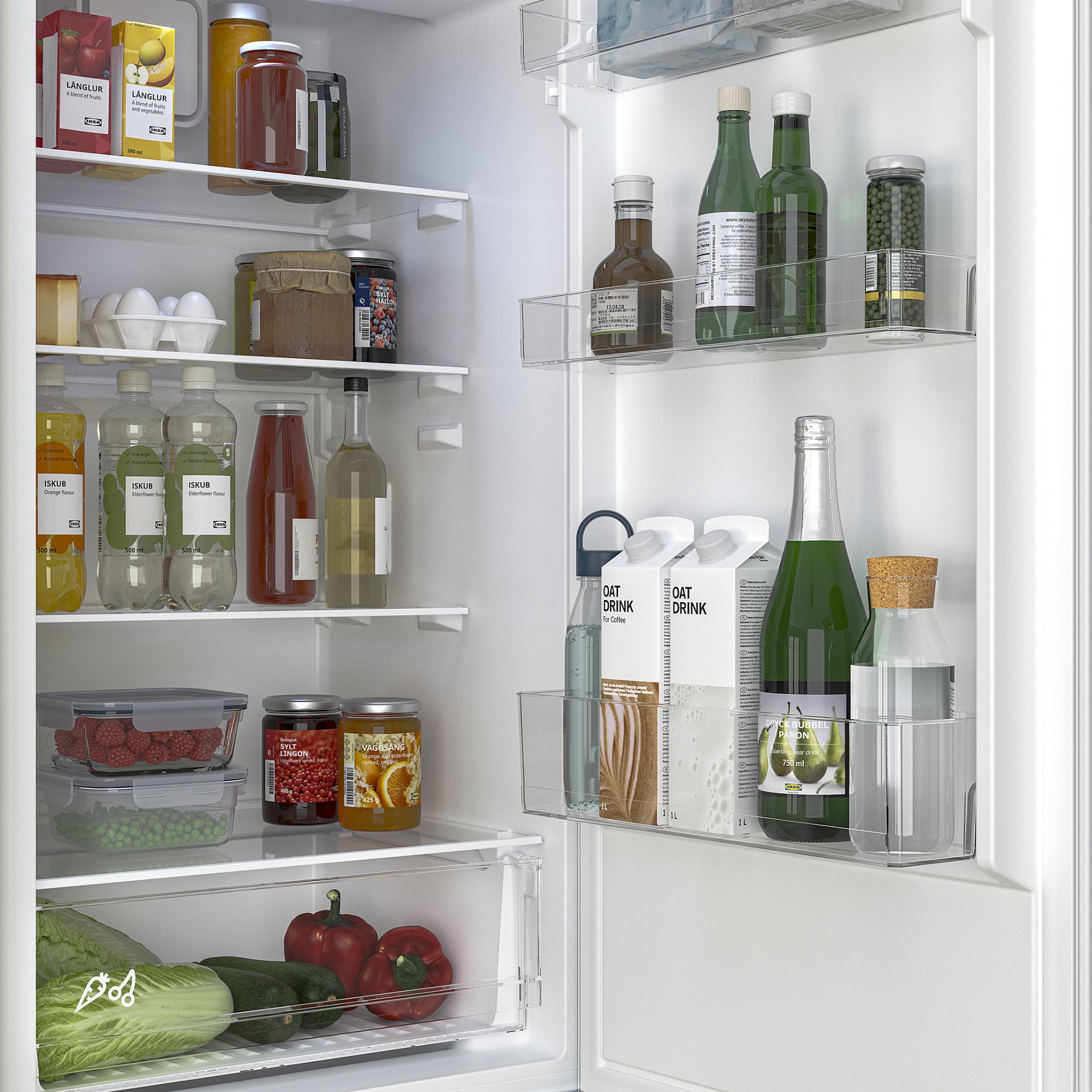 RISNAS, ψυγείο/καταψύκτης εντοιχιζόμενος/IKEA 500, 192/79 l, 105.730.60