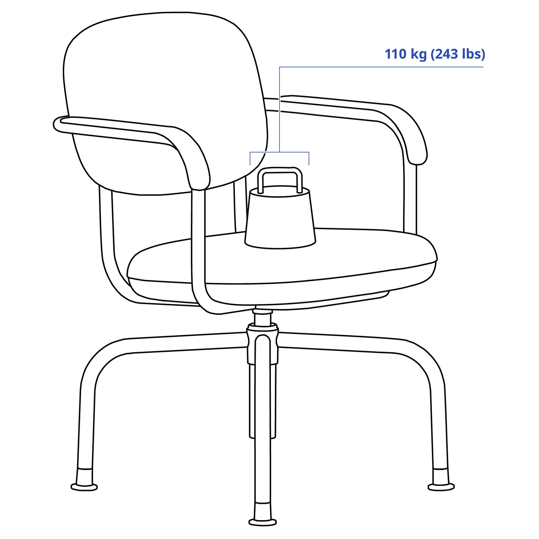 MULLSJÖ, swivel chair, 105.765.82