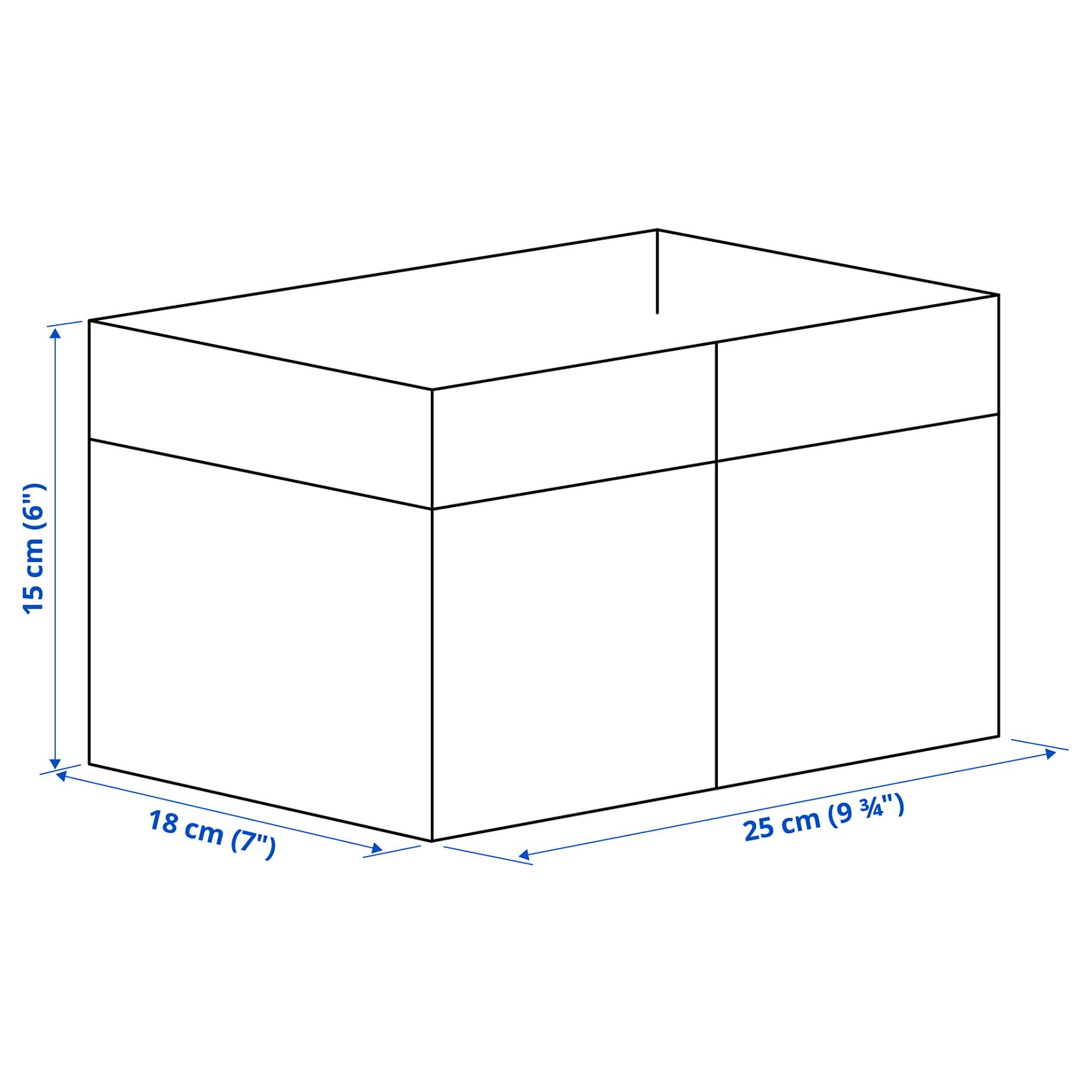 DRÖNA, κουτί, σετ 3 τεμ. 18x25x15 cm, 105.812.39