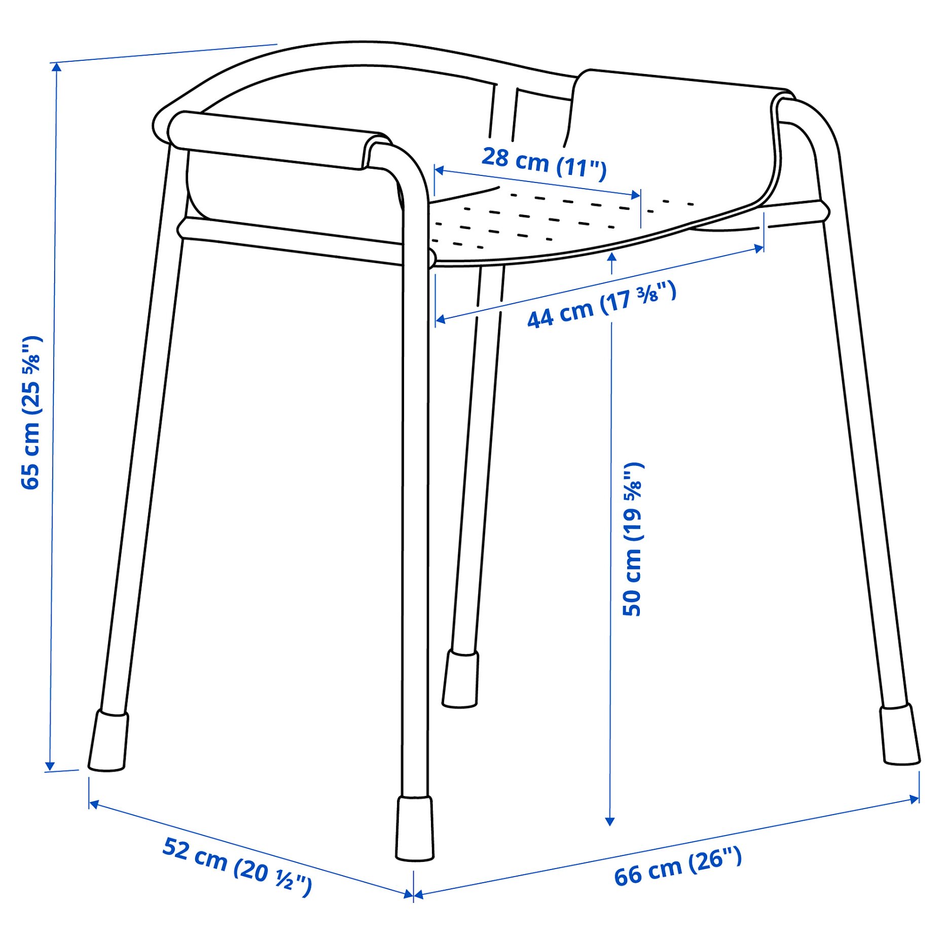 BÄSINGEN, shower chair, 105.959.67