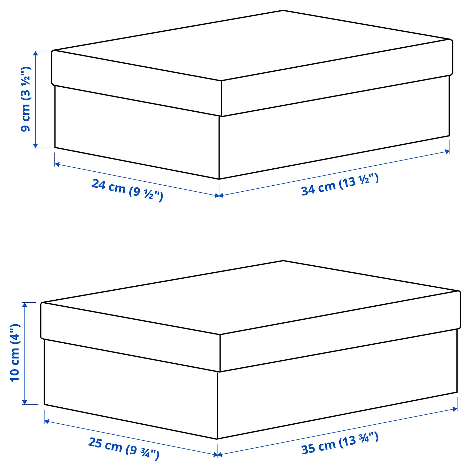 RÄTTAREN, storage box with lid, set of 2, 105.979.85
