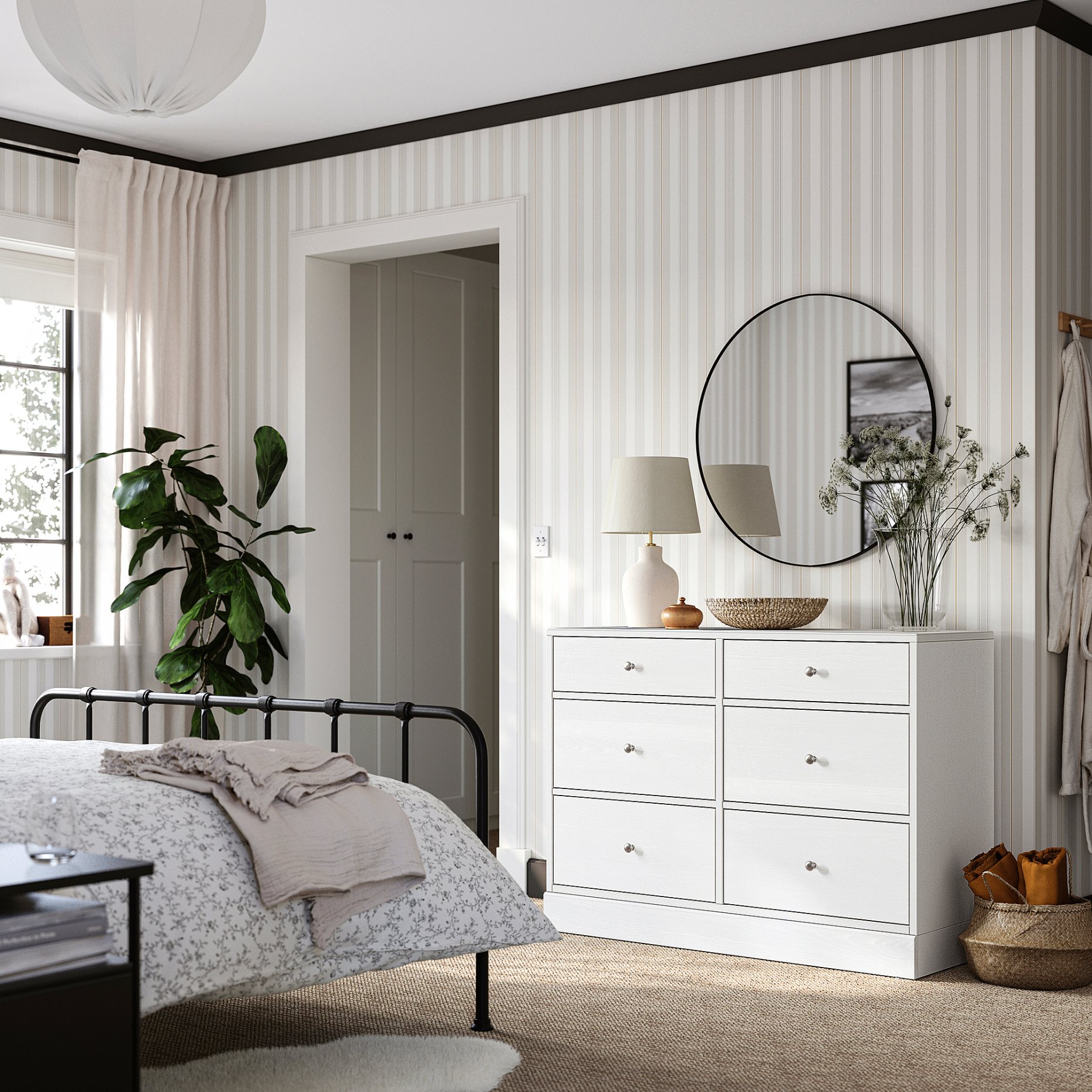 HAVSTA, συρταριέρα με 6 συρτάρια, 121x47x89 cm, 105.994.80