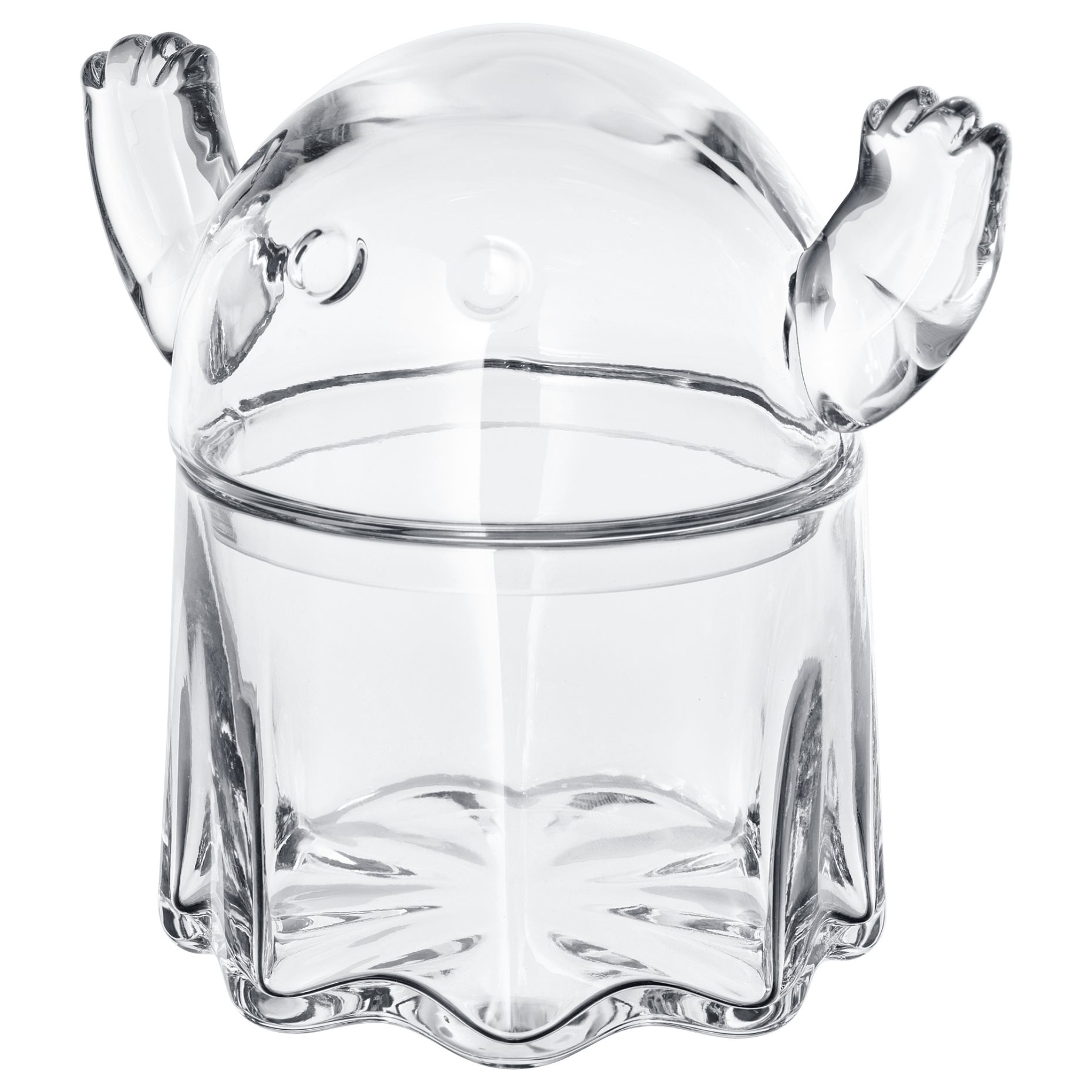 KUSTFYR, bowl with lid, 13 cm, 105.996.11