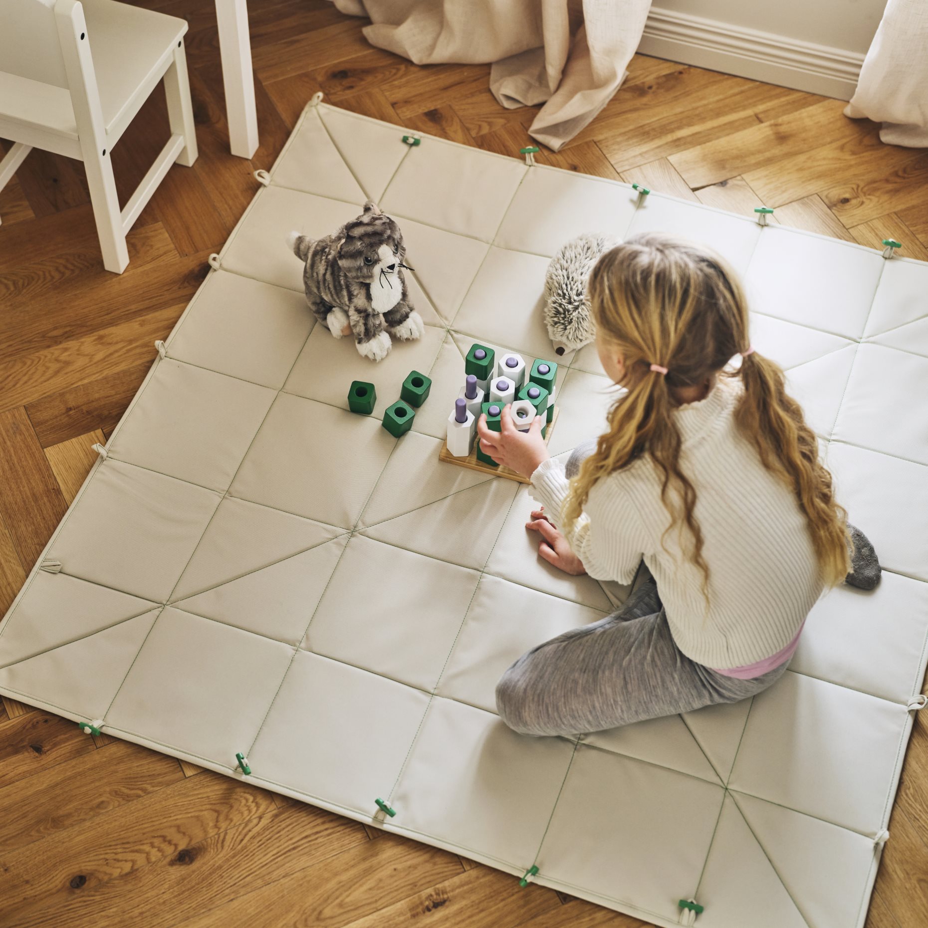 GREJSIMOJS, foldable mat/storage box, 106.020.05