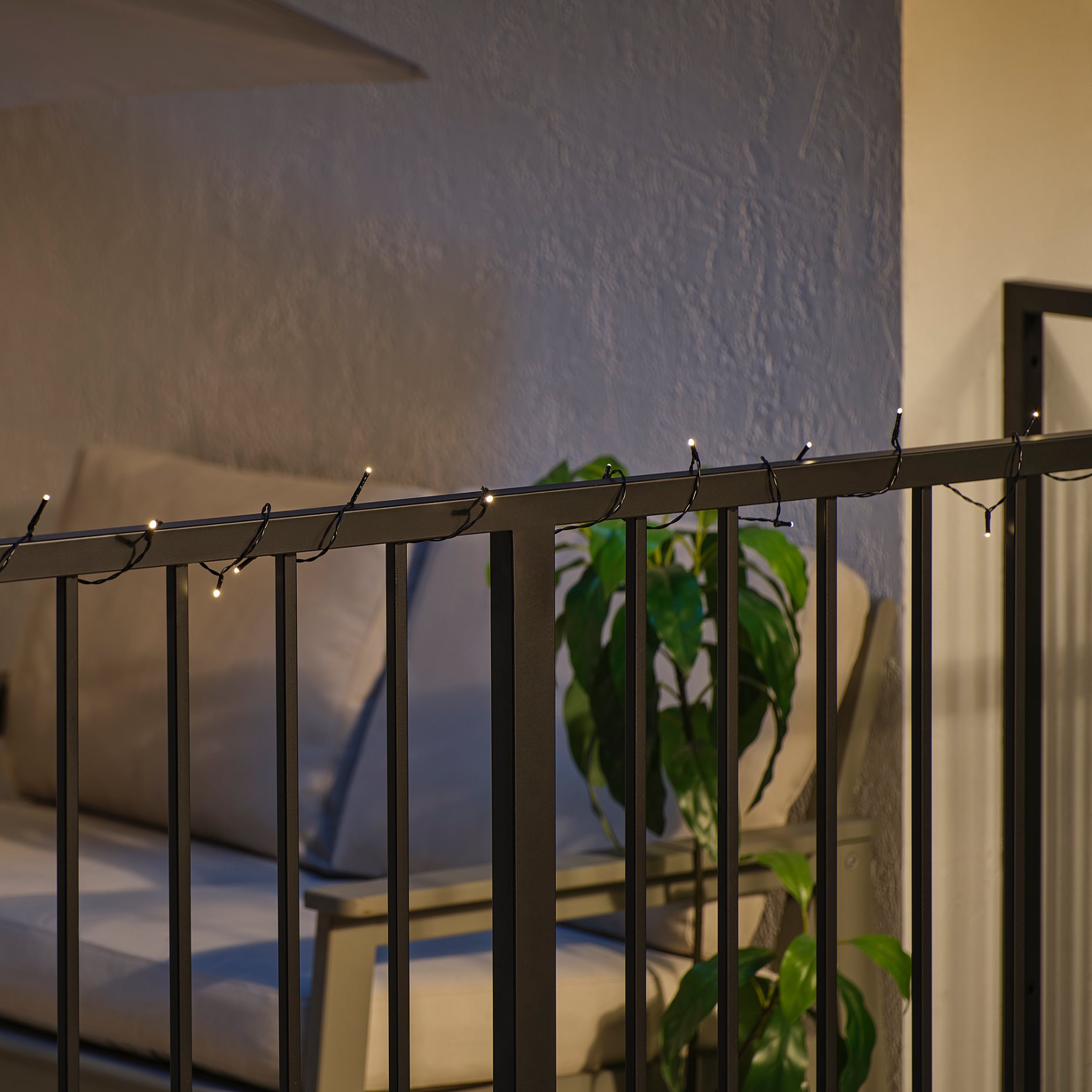 GETKÅL, lighting chain with built in LED light source/battery-operated/outdoor, 4.5 m, 106.028.78