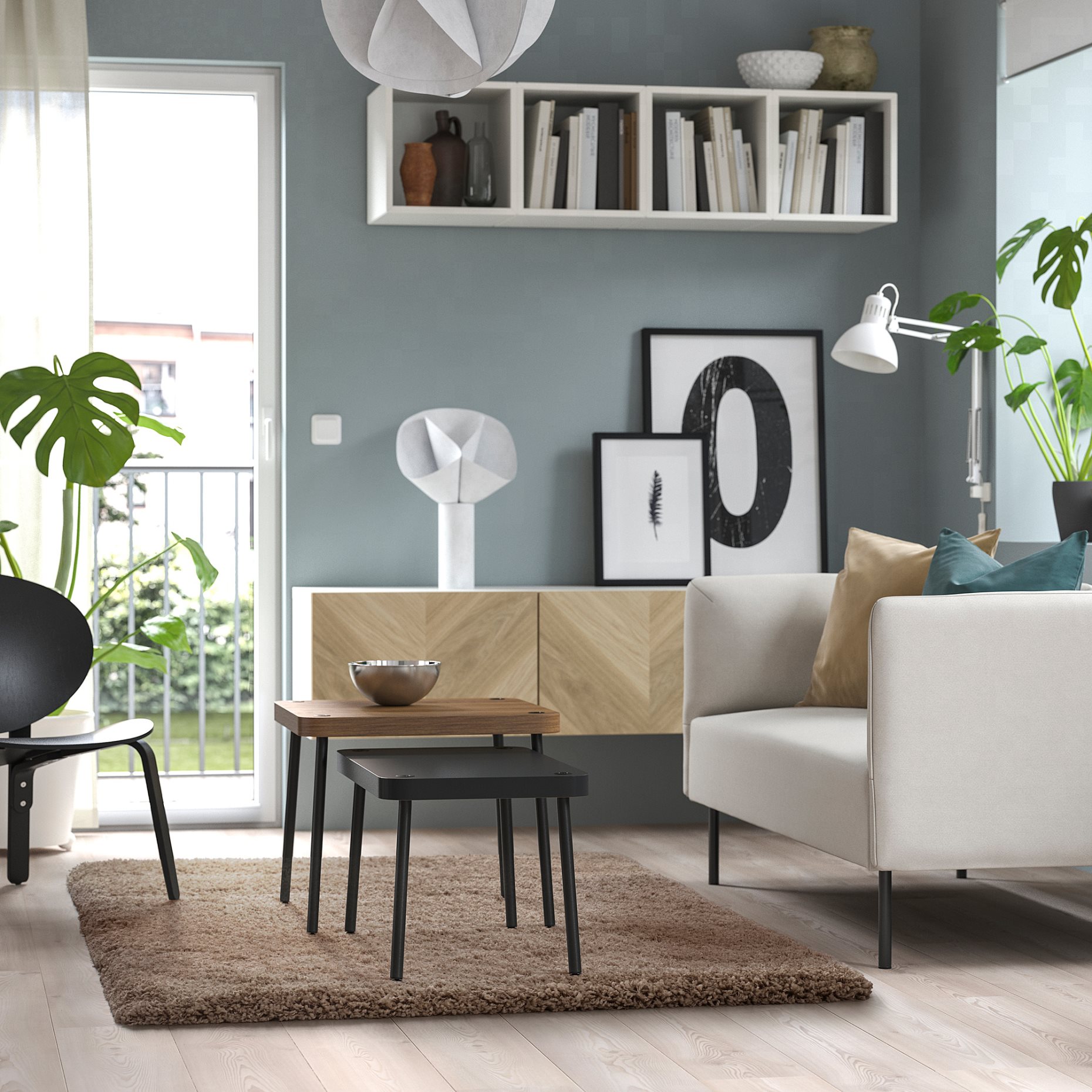 VOLLERSLEV, rug high pile, 133x195 cm, 106.142.54