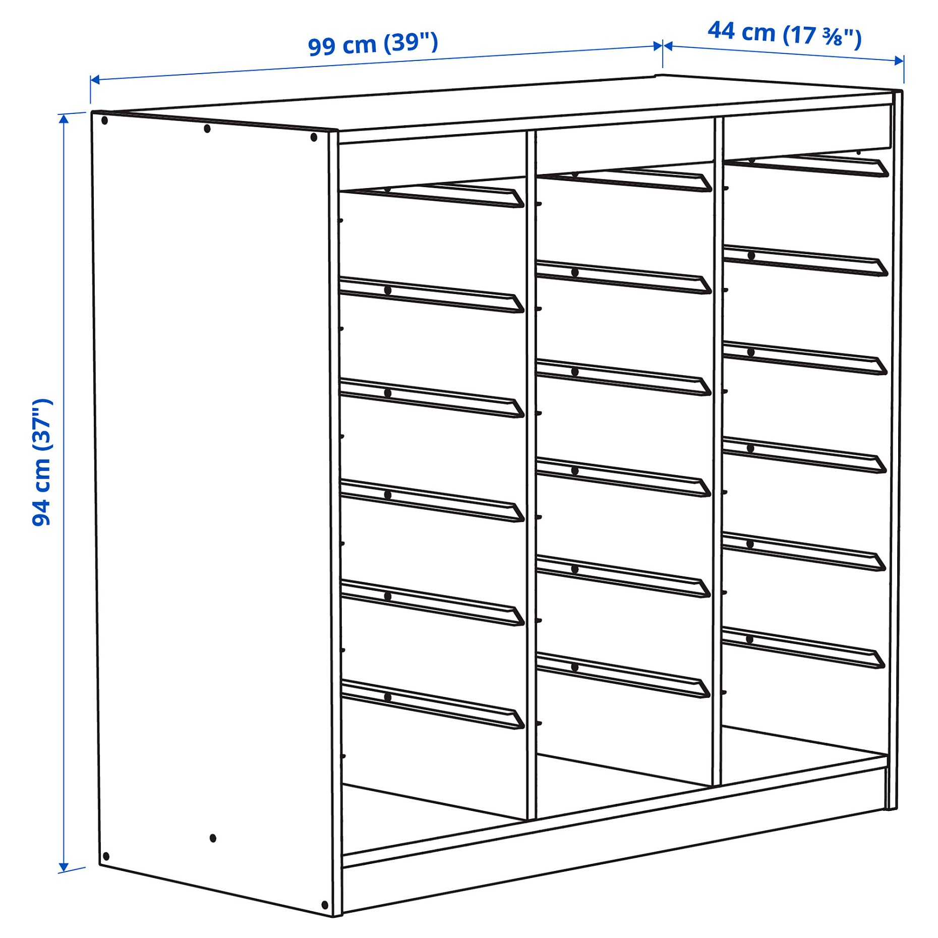TROFAST, frame room divider, 99x44x94 cm, 106.153.95