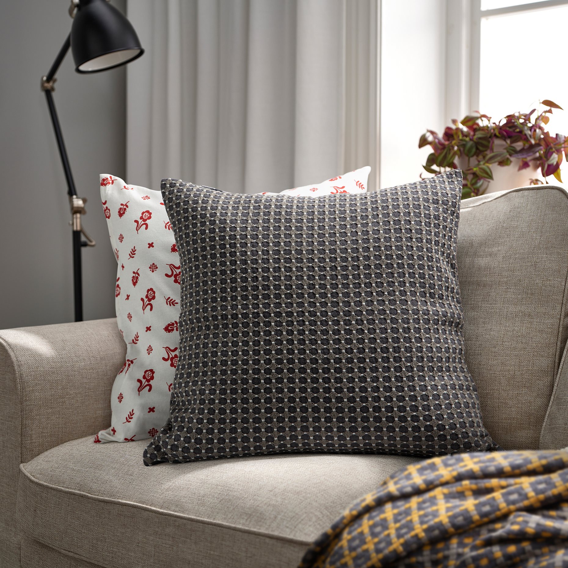 BRUNNYCKLAR, κάλυμμα μαξιλαριού, 50x50 cm, 106.179.31