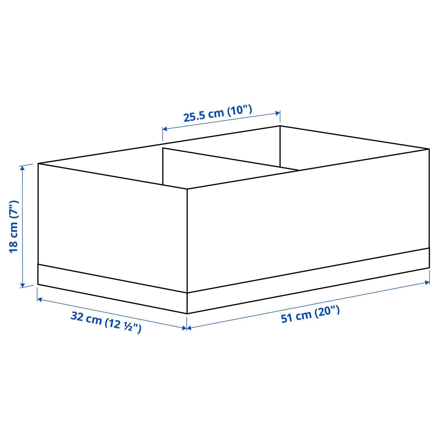 STUK, box with compartments, 32x51x18 cm, 106.215.32