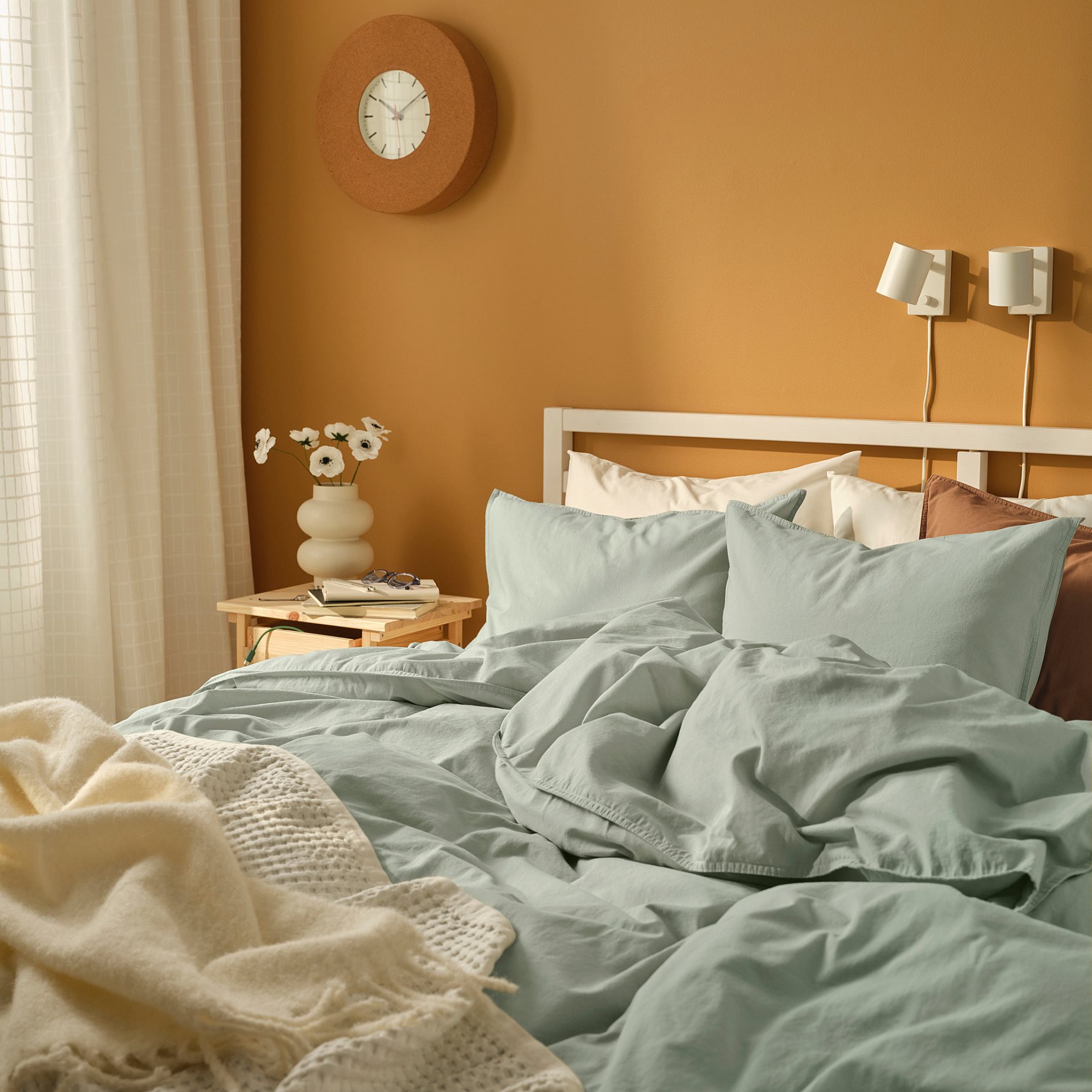 ÄNGSLILJA, duvet cover and 2 pillowcases, 240x220/50x60 cm, 106.324.46