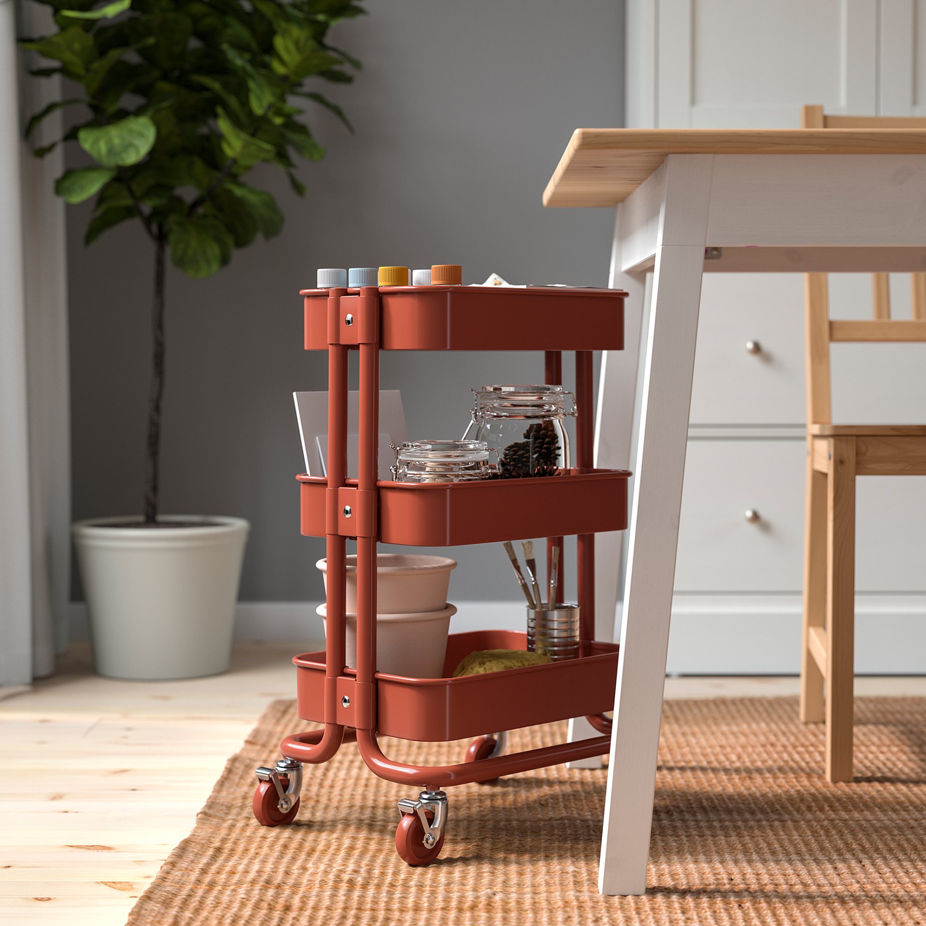 RÅSKOG, τρόλεϊ, 28x38x61 cm, 106.372.03