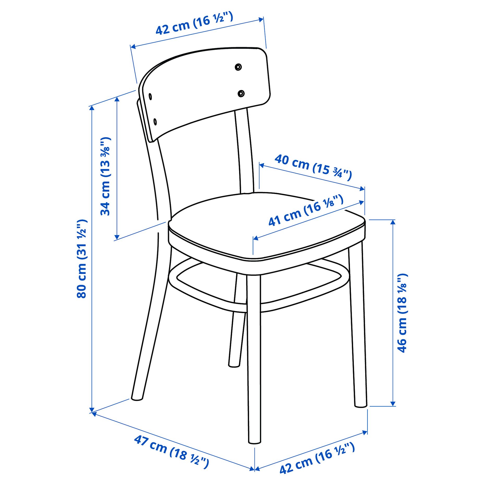 LISABO/IDOLF, τραπέζι και 4 καρέκλες, 192.521.87