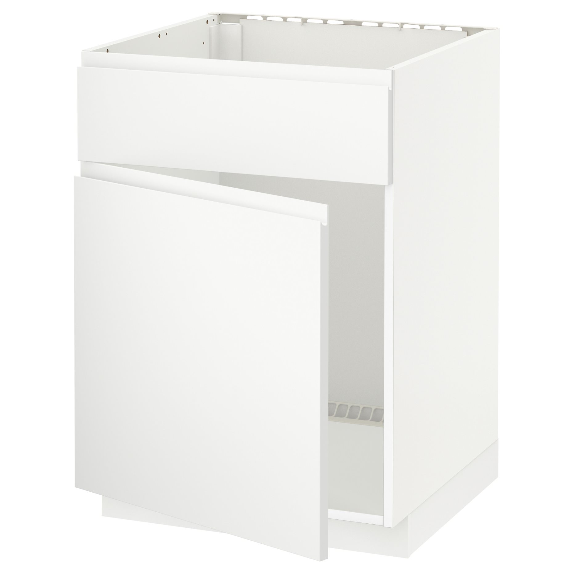 METOD, base cabinet for sink with door/front, 60x60 cm, 194.672.58