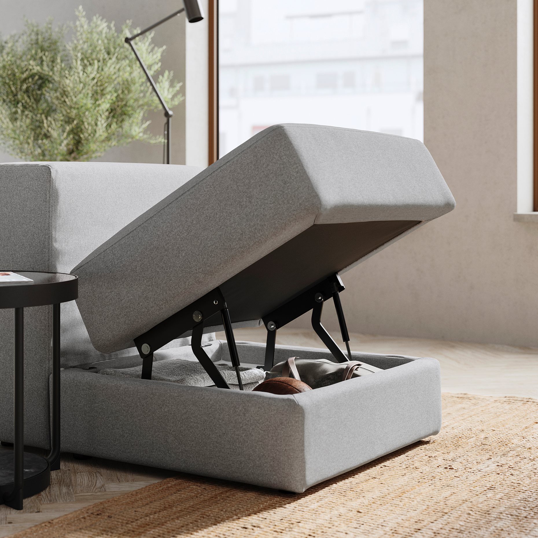 JÄTTEBO, 1-seat module with storage, 194.714.82