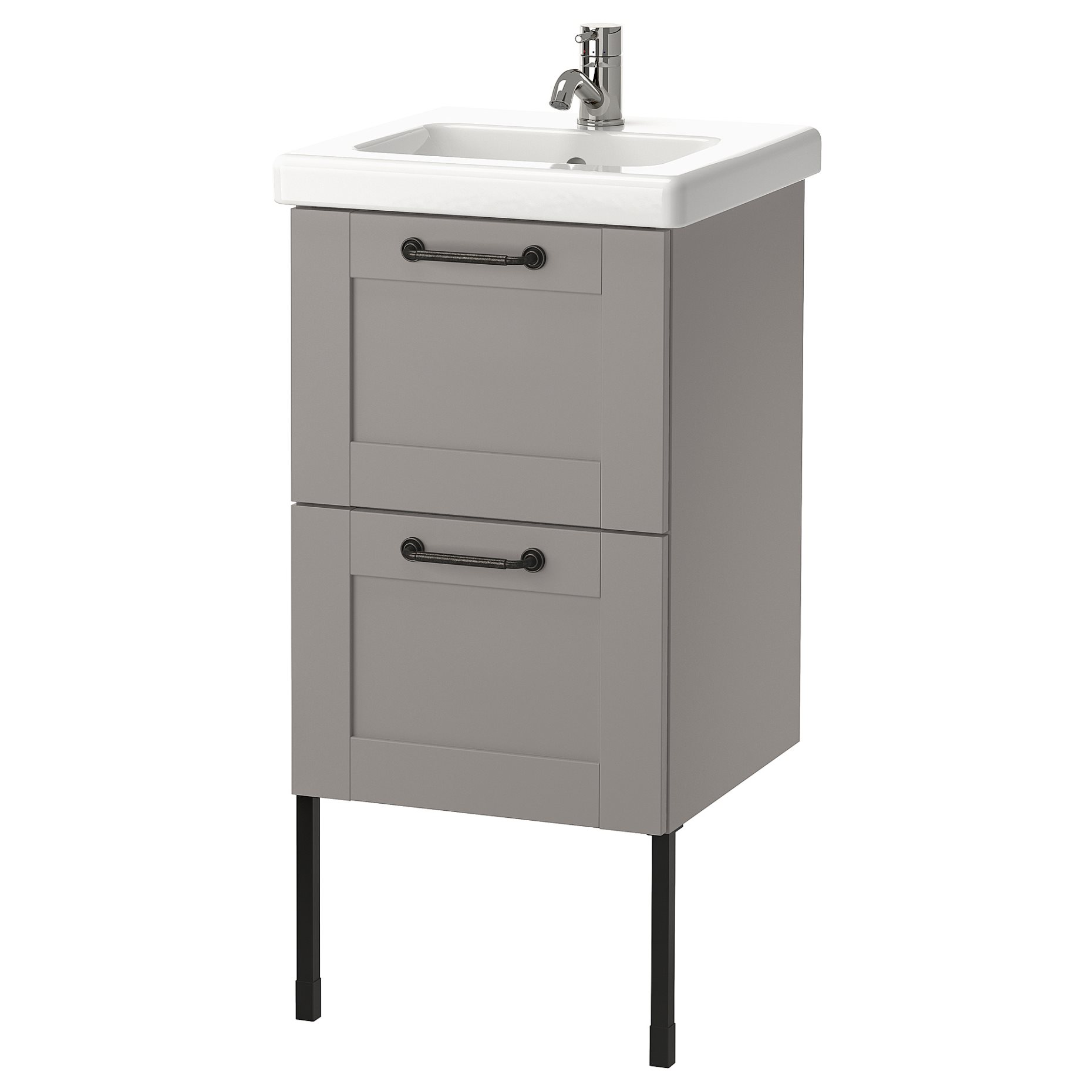 ENHET/TVALLEN, wash-stand with 2 drawers, 44x43x87 cm, 194.800.85