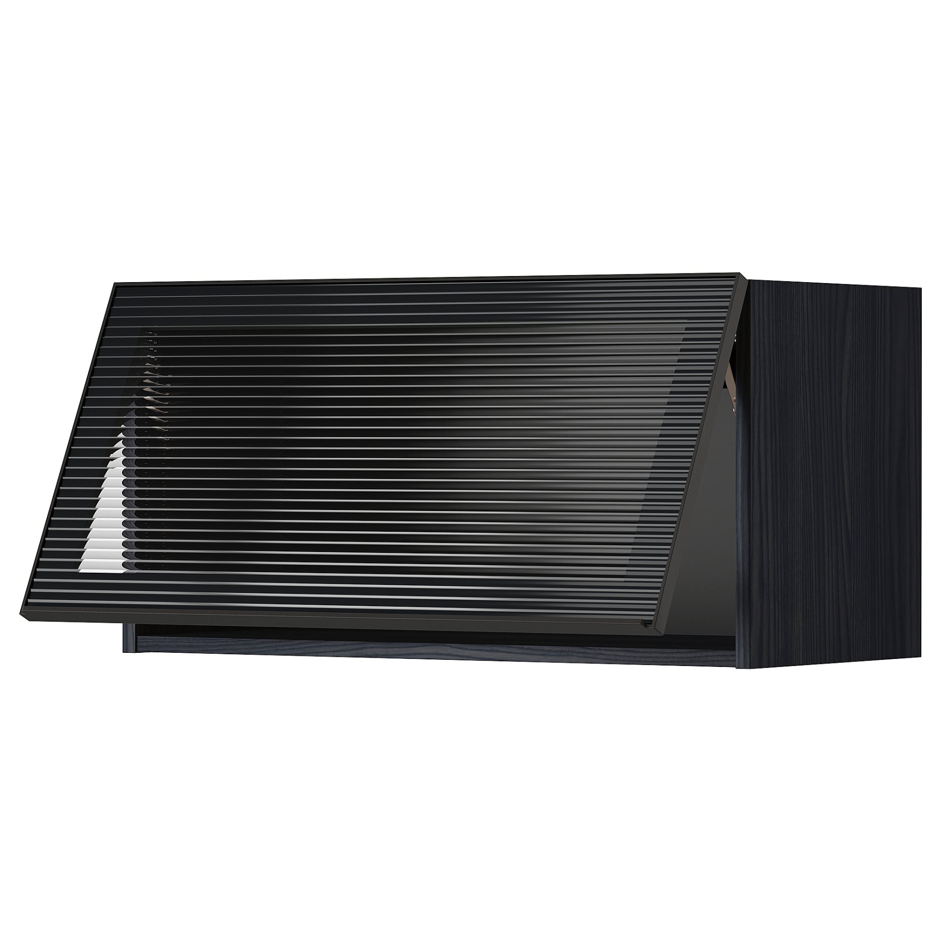 METOD, wall cabinet horizontal/glass door with push-open, 80x40 cm, 194.907.39