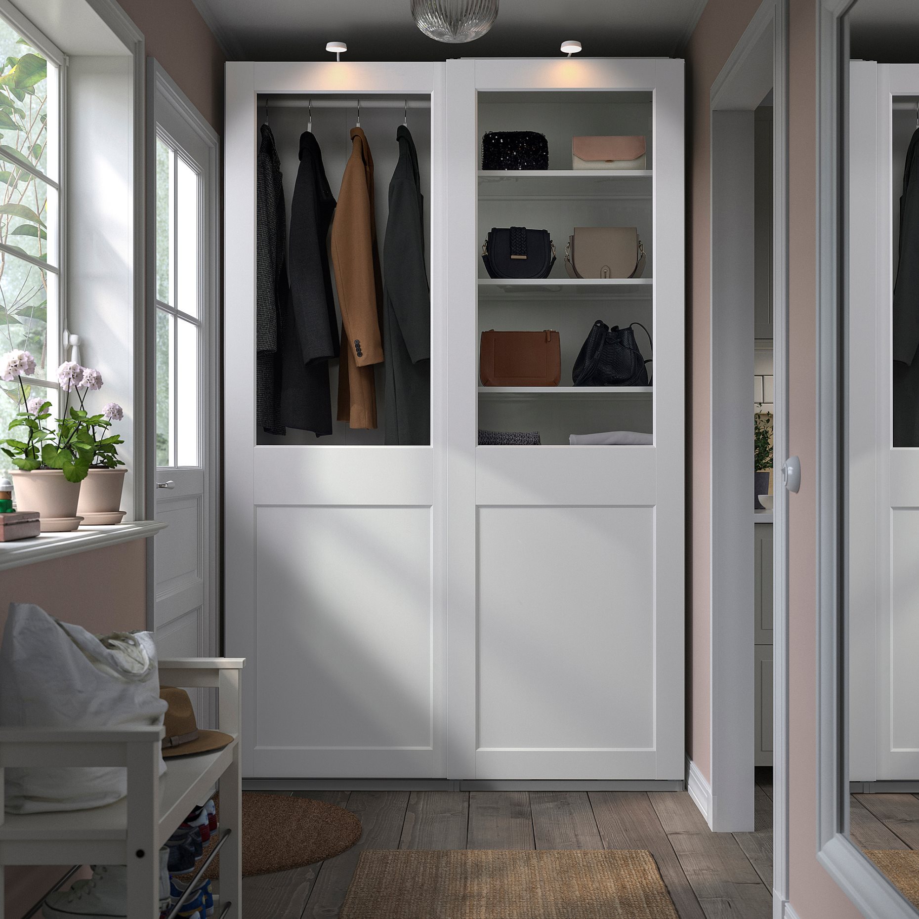 PAX/GRIMO, wardrobe combination, 150x66x236 cm, 195.031.81