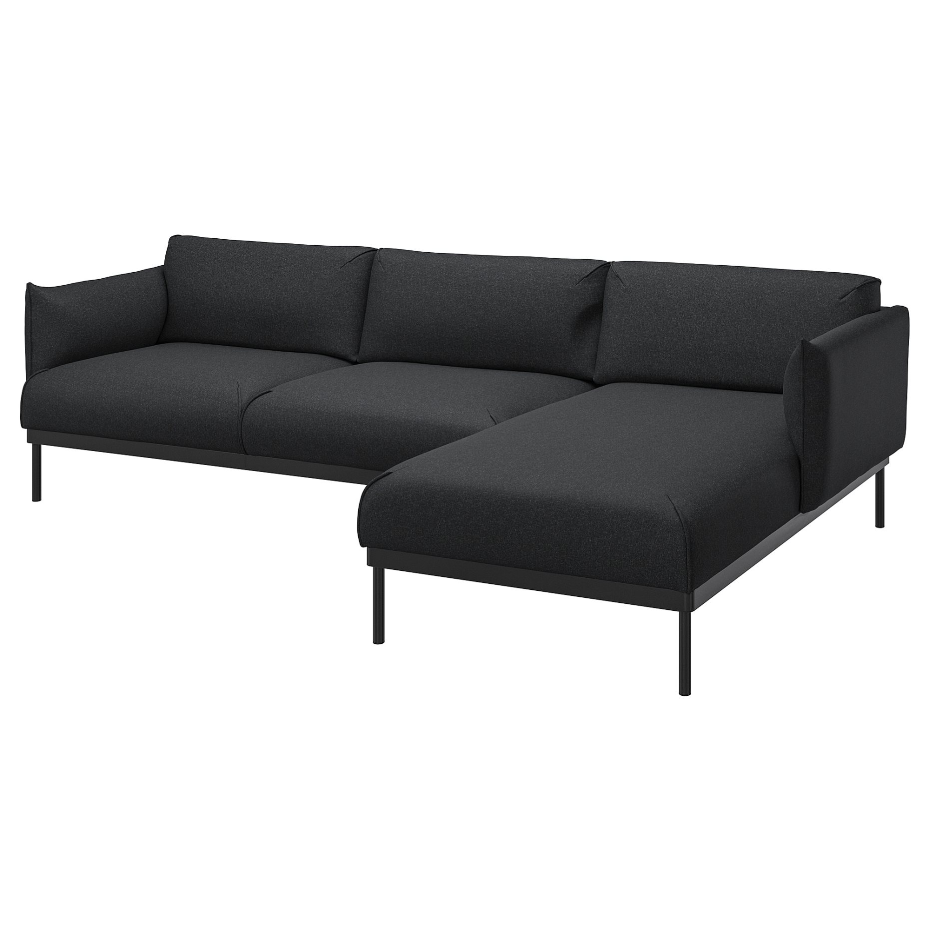 ÄPPLARYD, 3-seat sofa with chaise longue, 195.281.67