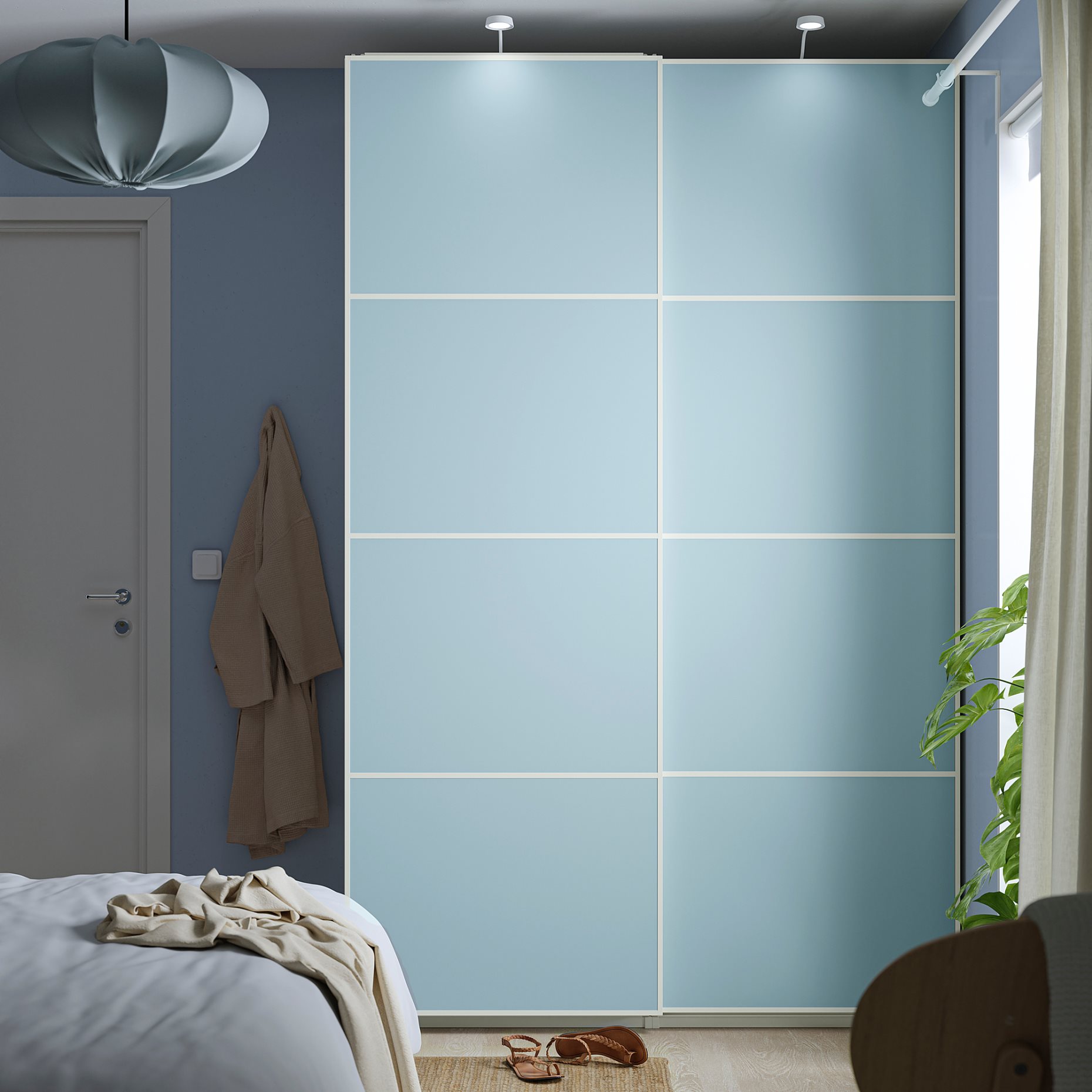 PAX/MEHAMN, wardrobe combination, 150x66x236 cm, 195.516.95