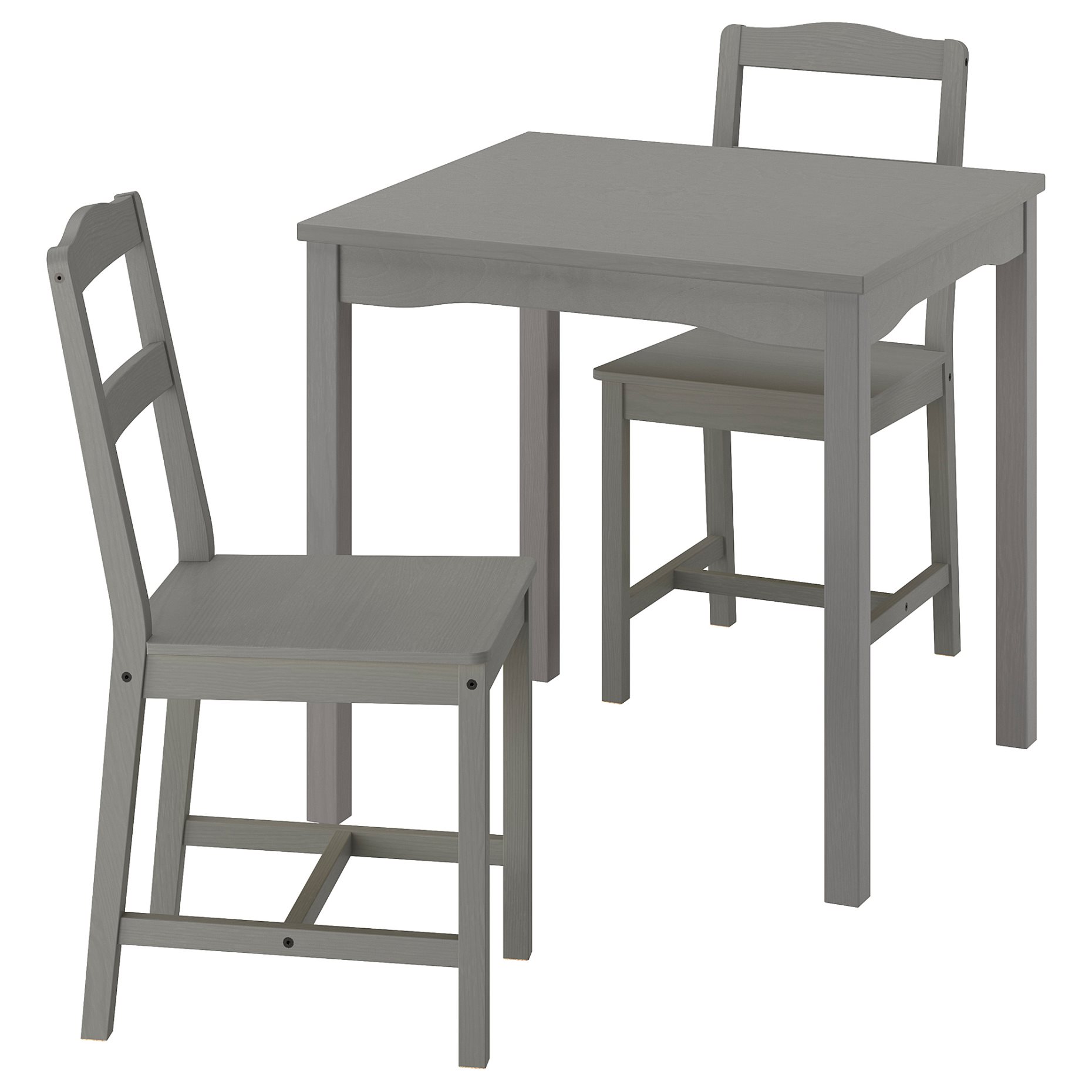 HAUGA/HAUGA, table and 2 chairs, 74x74 cm, 195.749.08