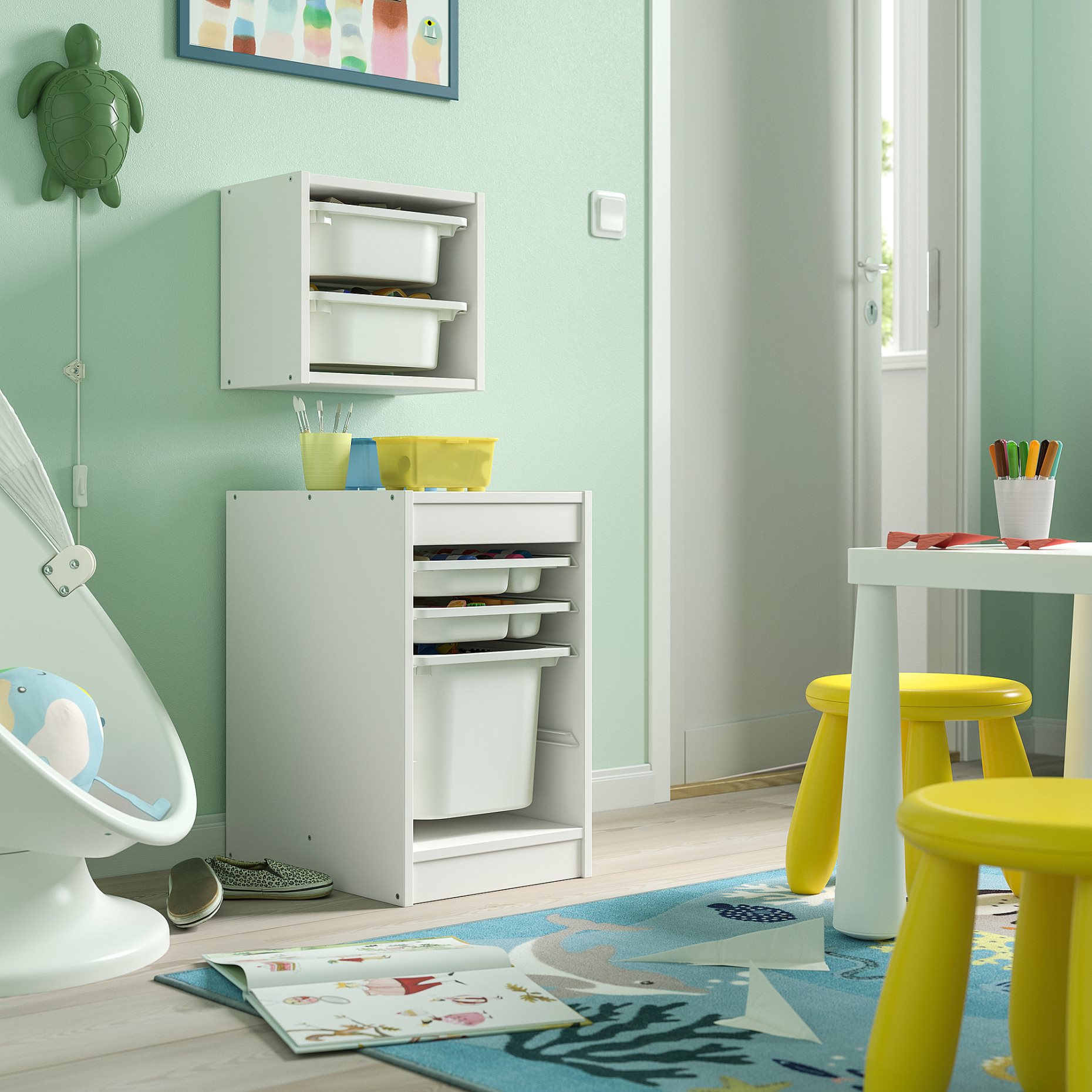 TROFAST, αποθήκευση τοίχου, 34x21x30 cm, 195.755.16