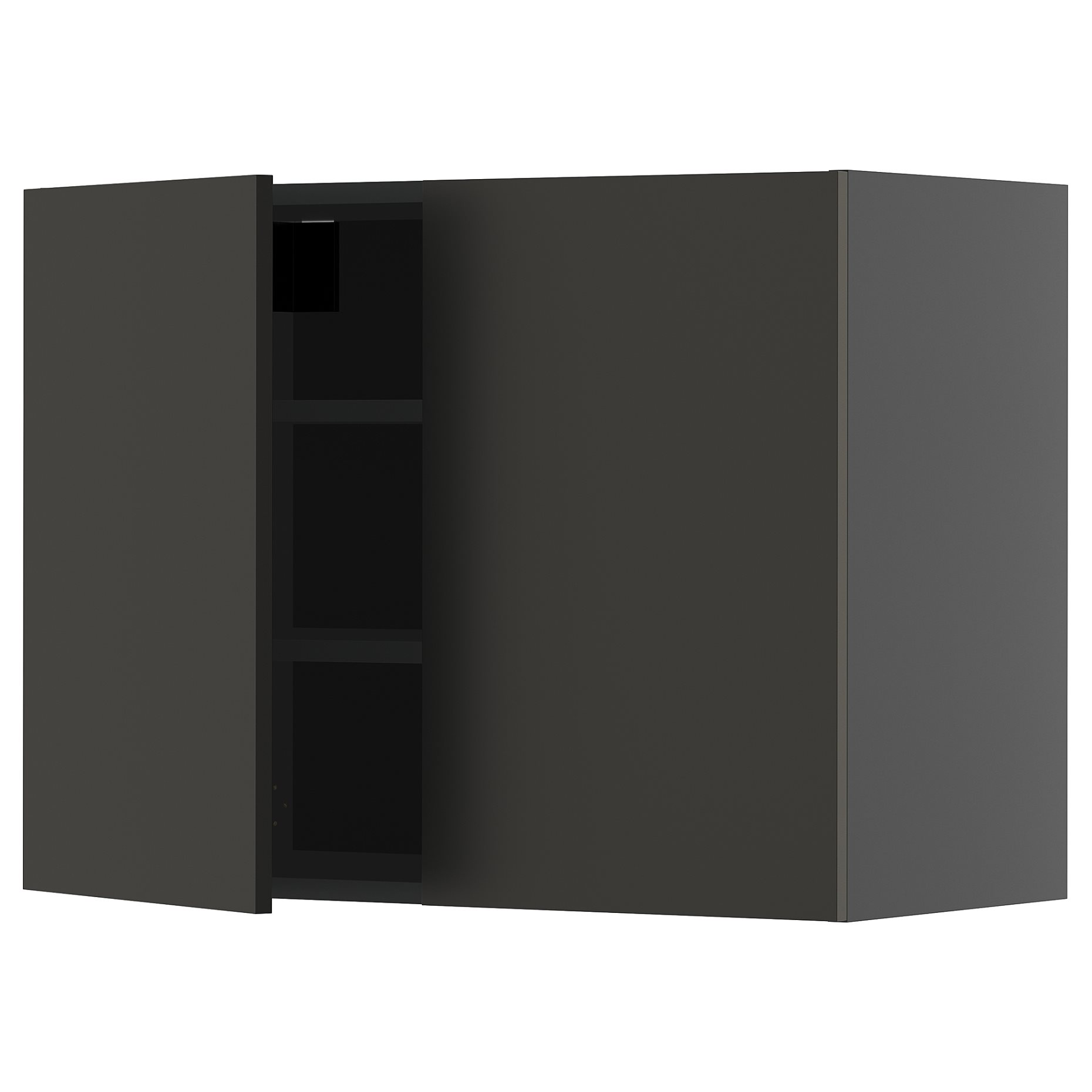 METOD, wall cabinet with shelves/2 doors, 80x60 cm, 195.887.07