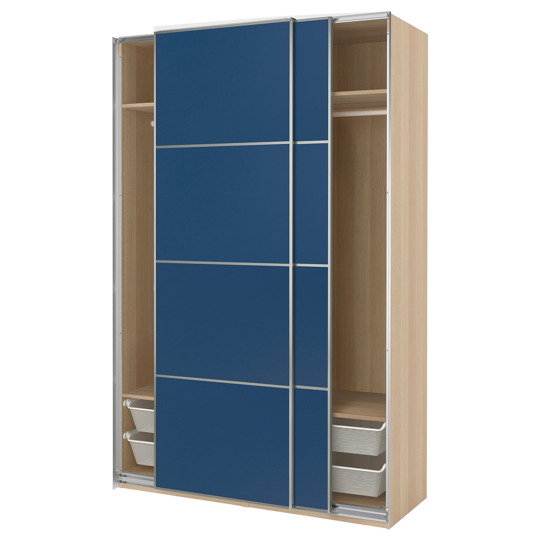 PAX/MEHAMN, wardrobe with sliding doors, 150x66x236 cm, 196.085.50