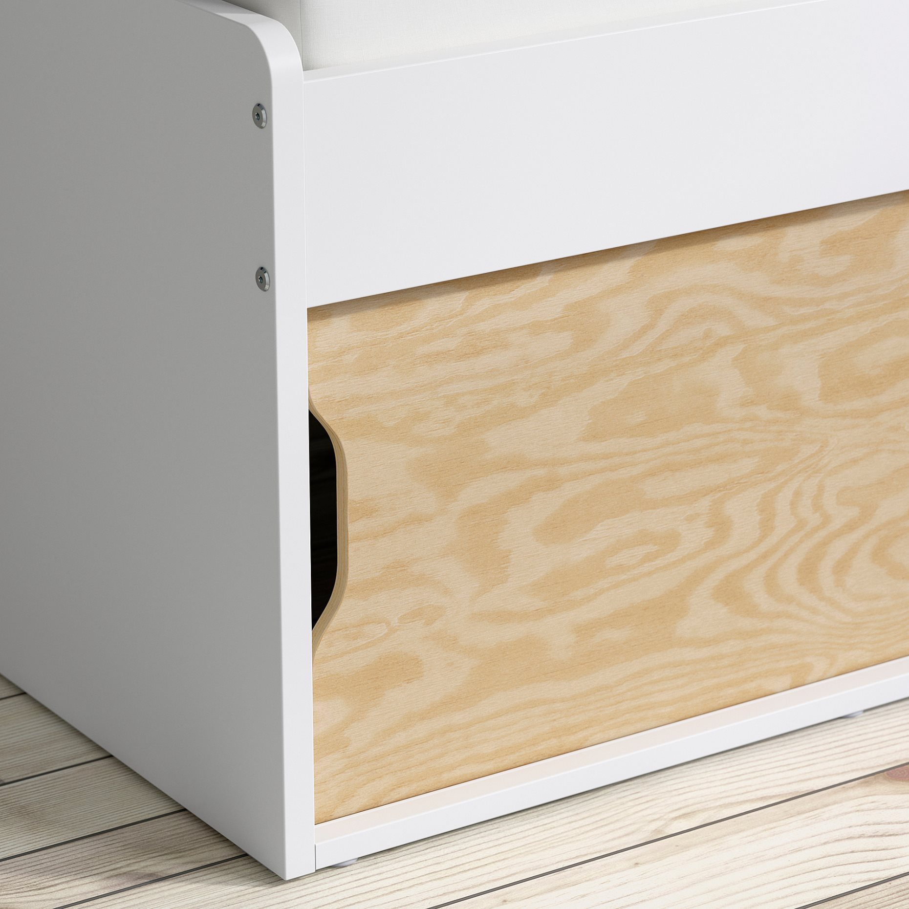 KLIPPUGGLA, bed frame with storage, 90x200 cm, 196.273.46