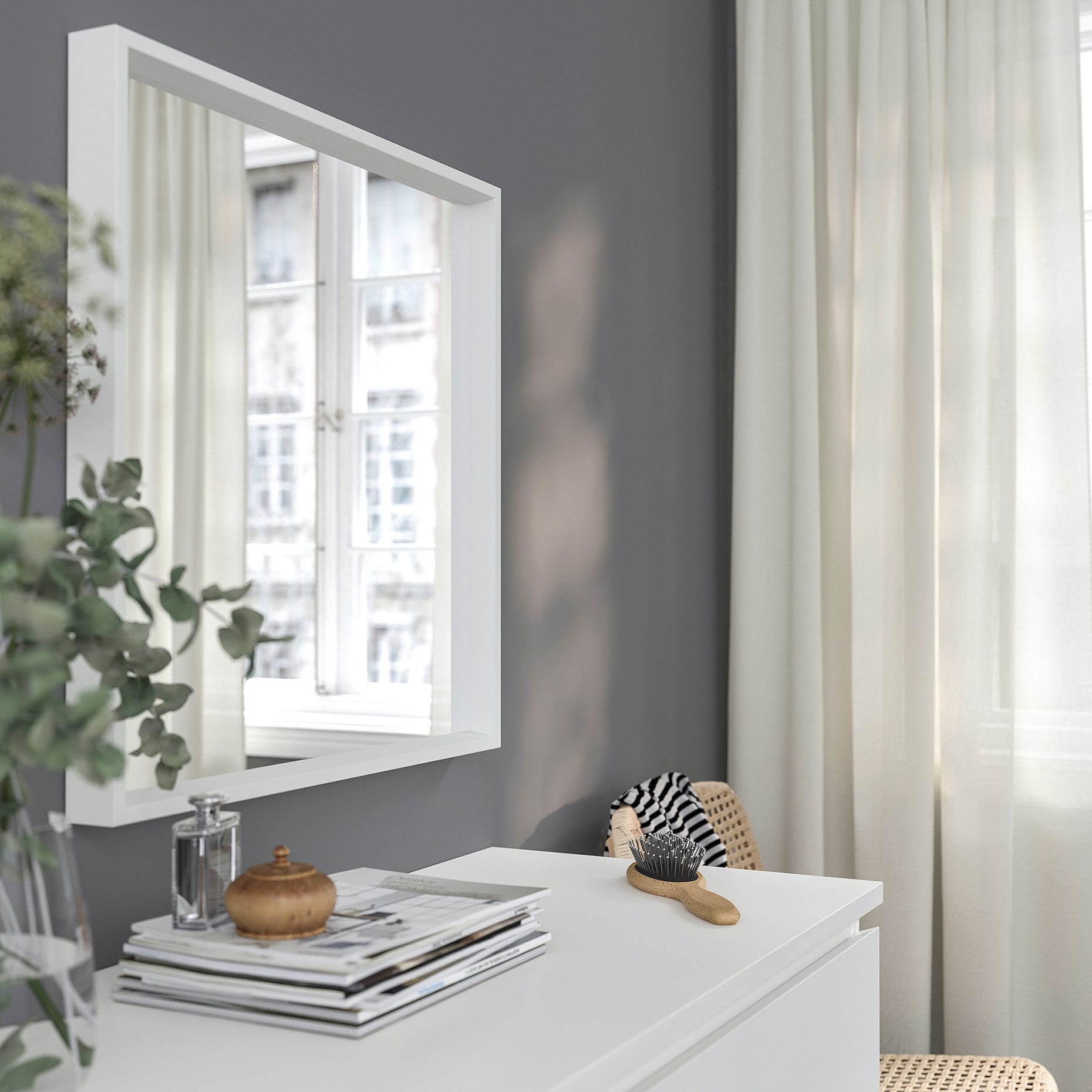 NISSEDAL, mirror, 65x65 cm, 203.203.12