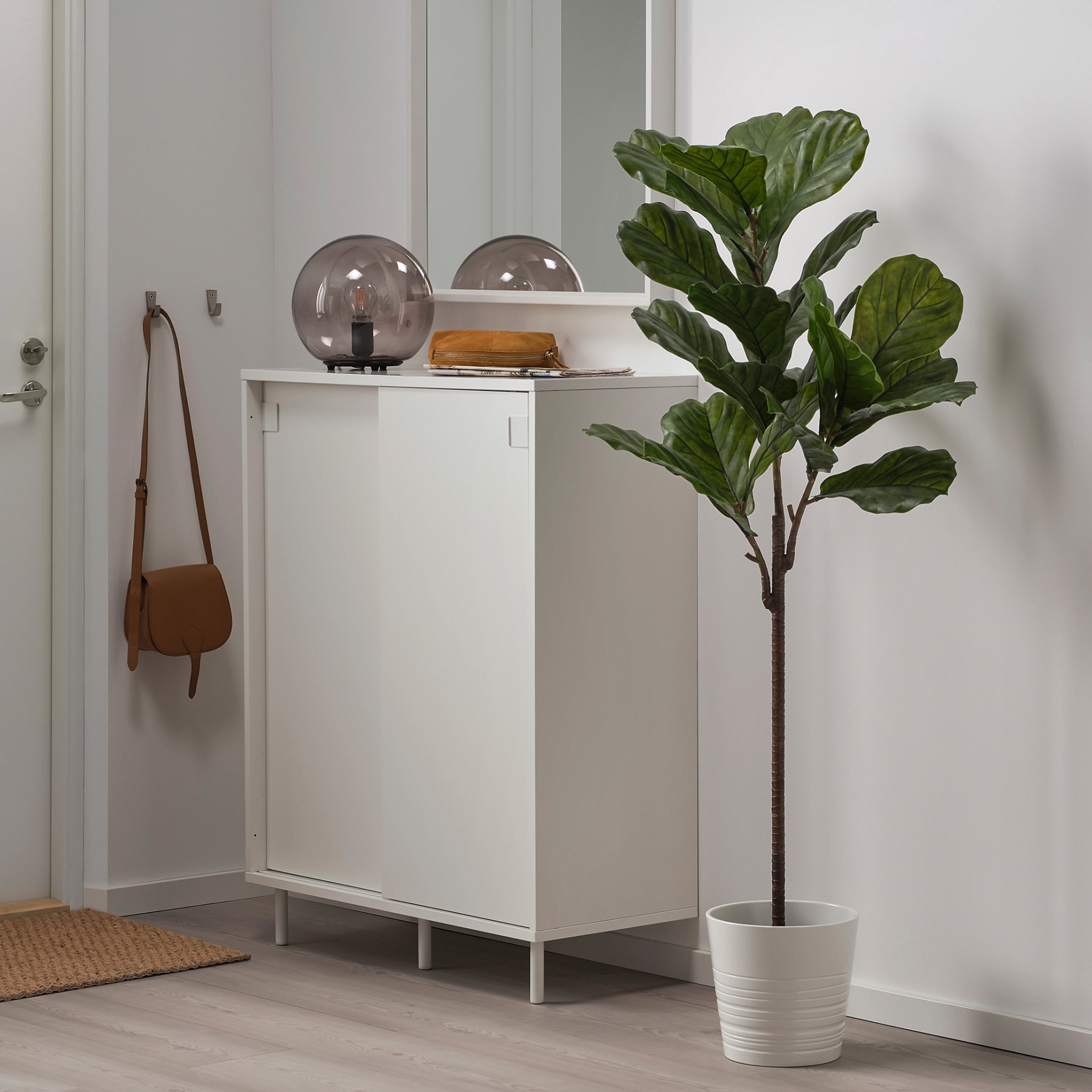 FEJKA, artificial potted plant in/outdoor/fiddle-leaf fig, 19 cm, 203.594.27
