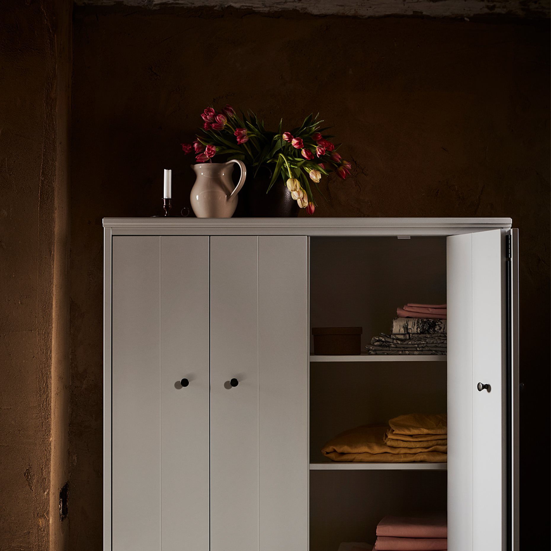 IDANÄS, cabinet with bi-folding doors, 121x135 cm, 204.588.23