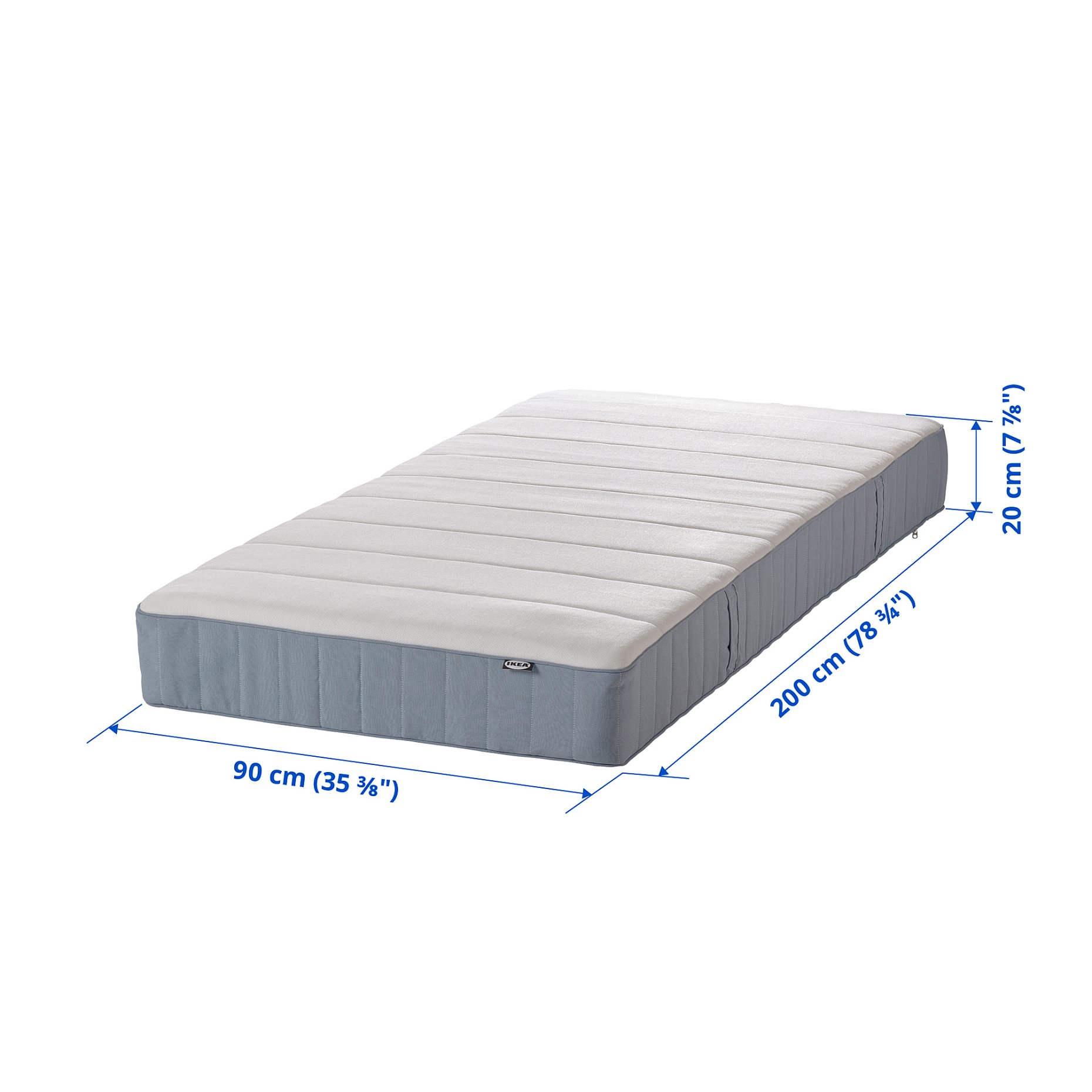 VESTERÖY, pocket sprung mattress/extra firm, 90x200 cm, 204.700.71