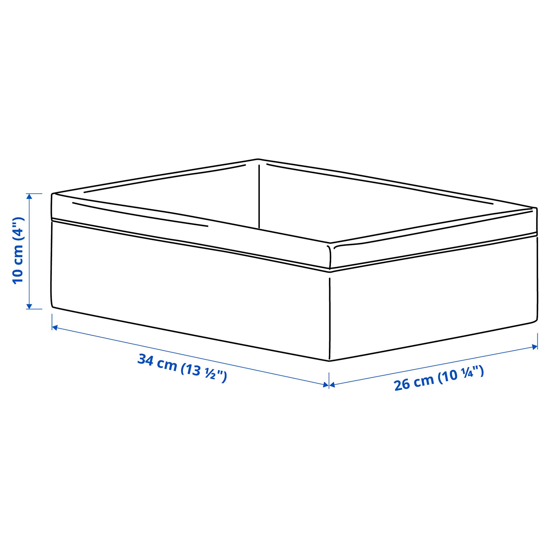 BAXNA, θήκη τακτοποίησης, 26x34x10 cm, 204.743.66
