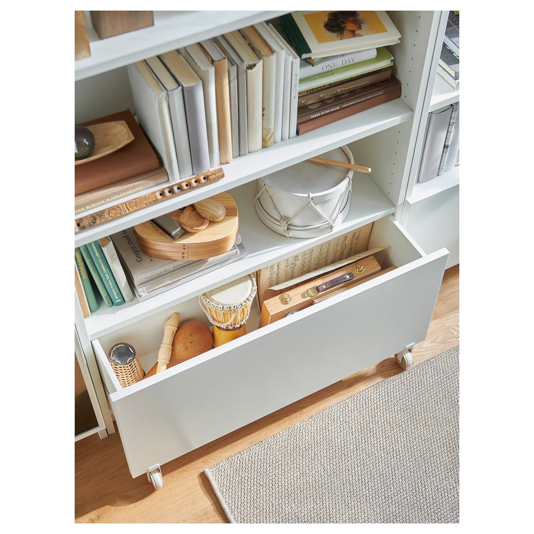 BILLY, drawer with castors, 80x28x43 cm, 205.216.93